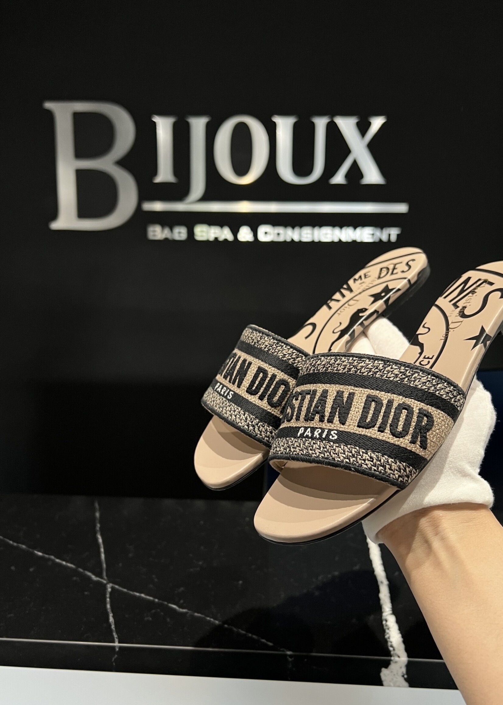 Christian Dior Christian Dior Sandals Navy 37