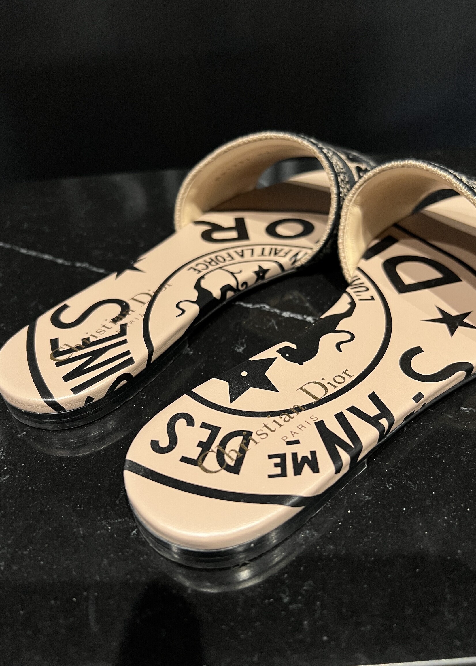 Christian Dior Christian Dior Sandals Navy 37