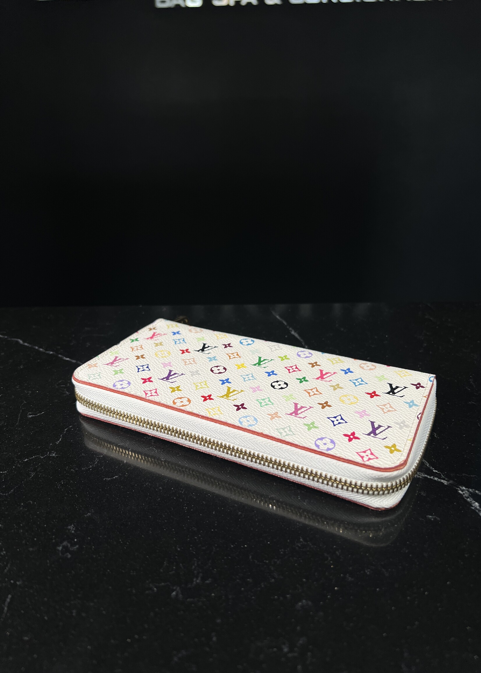 Louis Vuitton Louis Vuitton White Multicolour Zippy Wallet