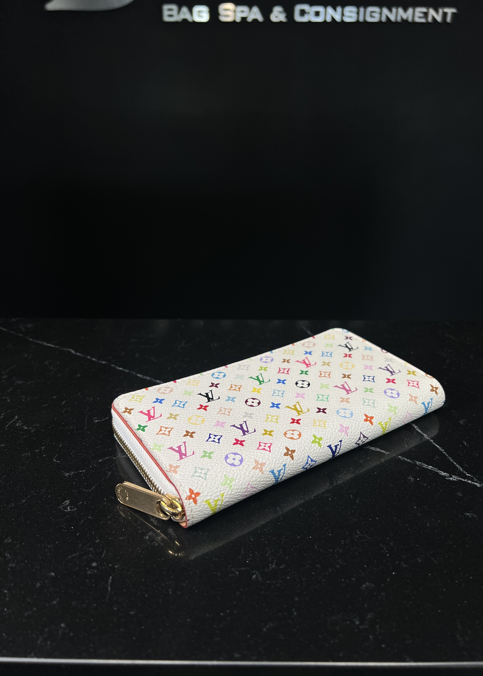 Louis Vuitton Louis Vuitton White Multicolour Zippy Wallet