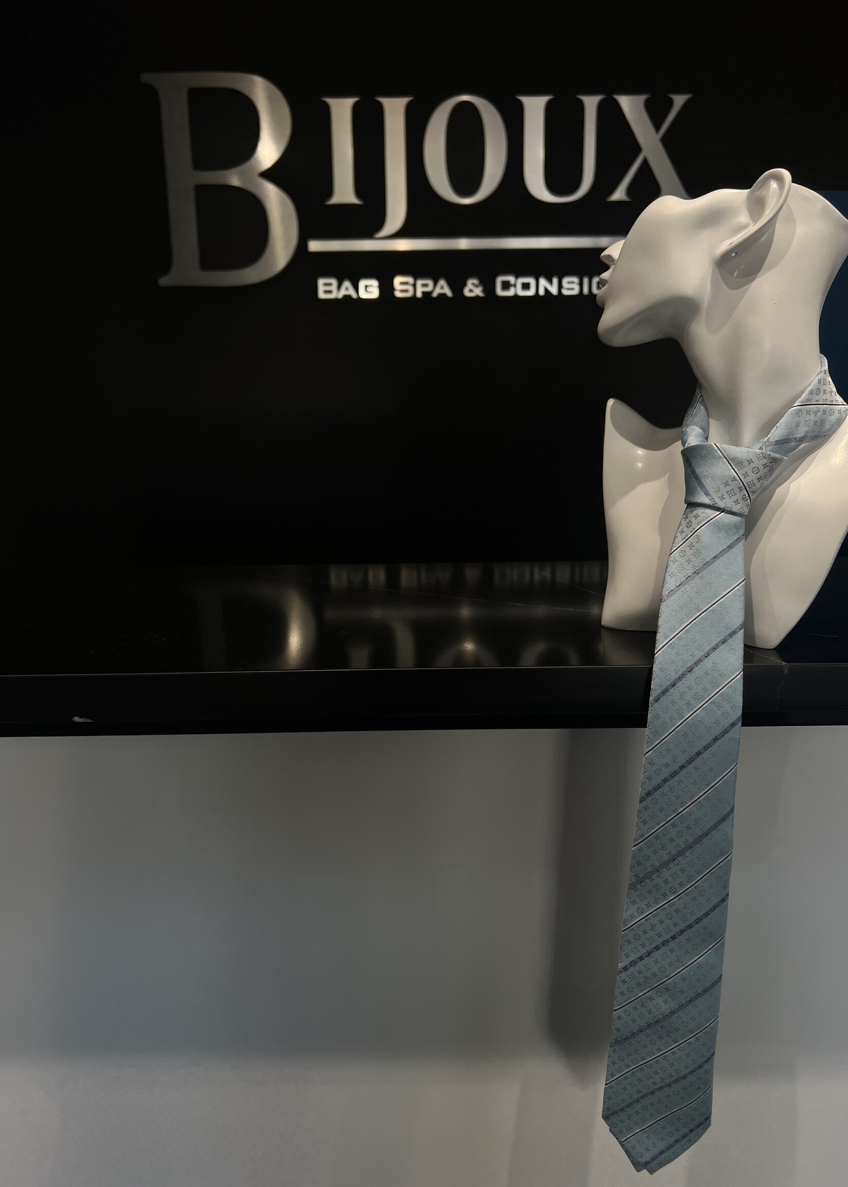 Louis Vuitton Louis Vuitton Monogram Striped Tie