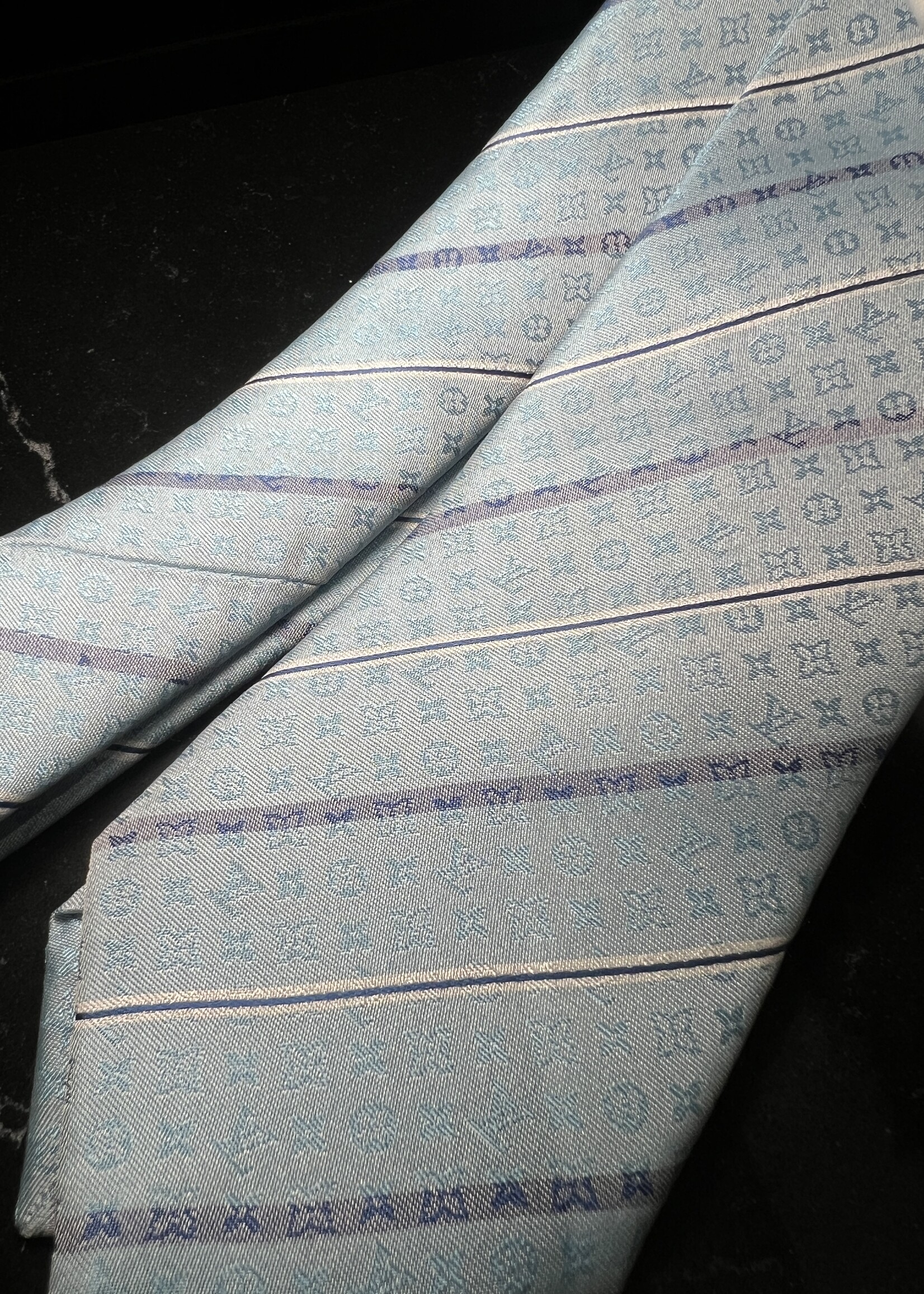 Louis Vuitton Louis Vuitton Monogram Striped Tie
