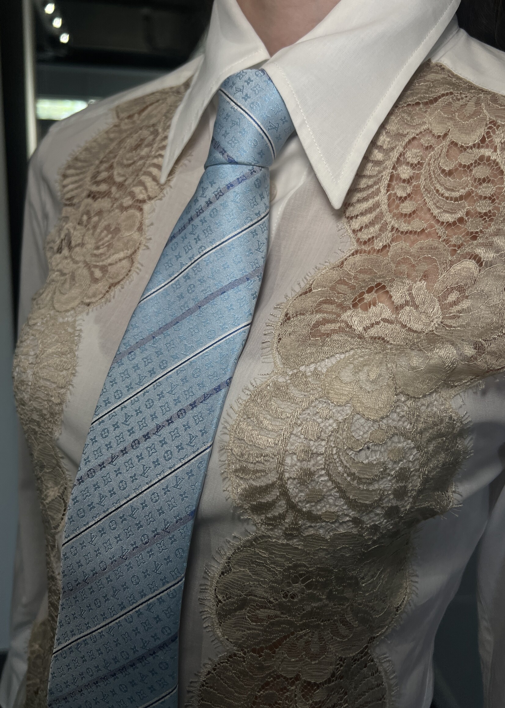 Louis Vuitton Louis Vuitton Monogram Striped Tie