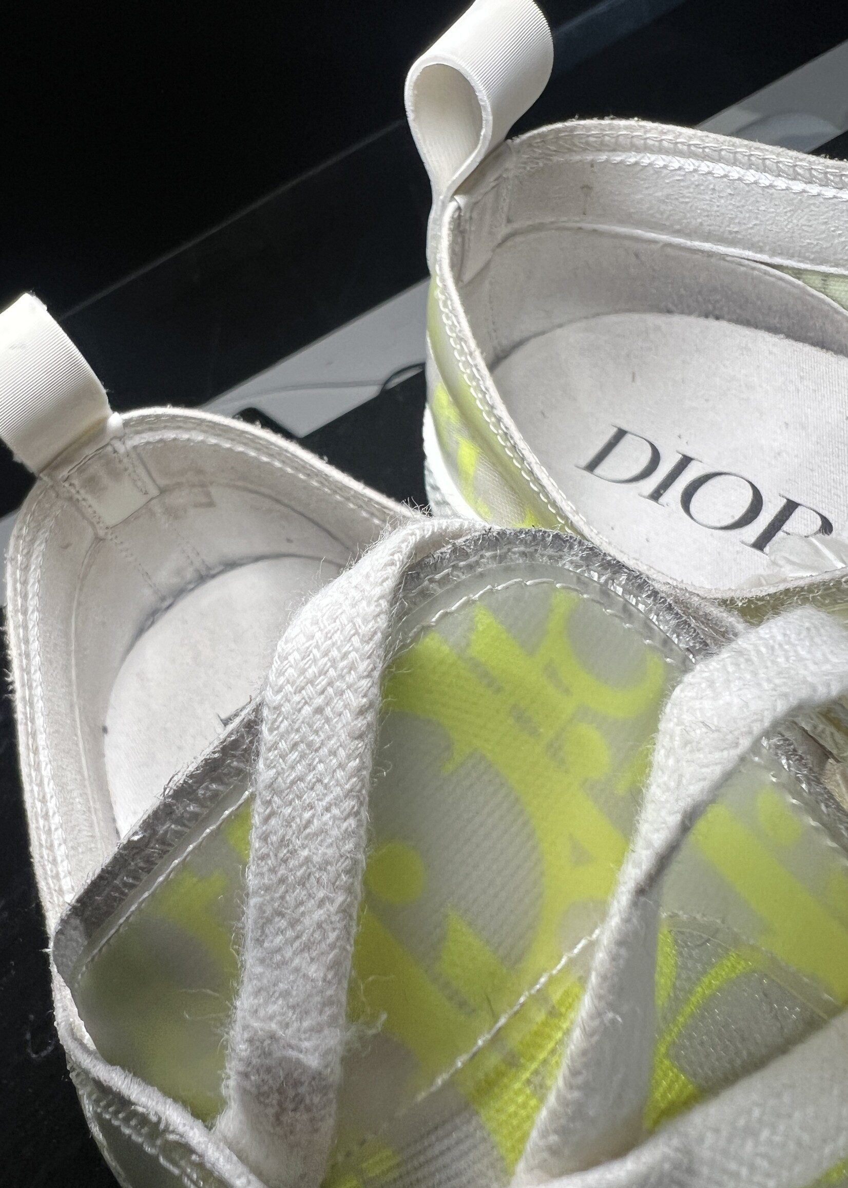 Christian Dior Dior Low Top Yellow Sneakers - 10