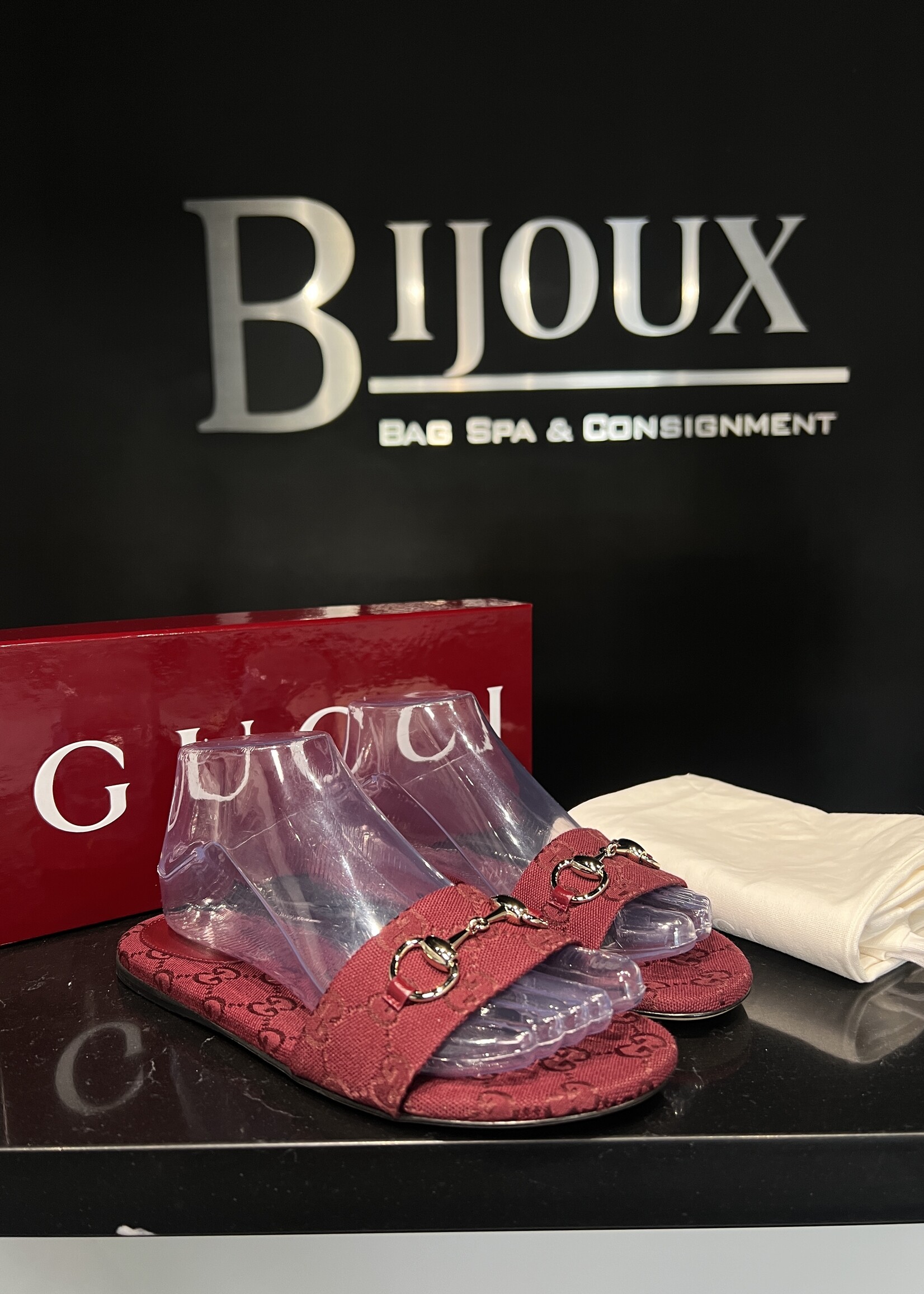 Gucci Gucci Siaga Horsebit Slides 37.5