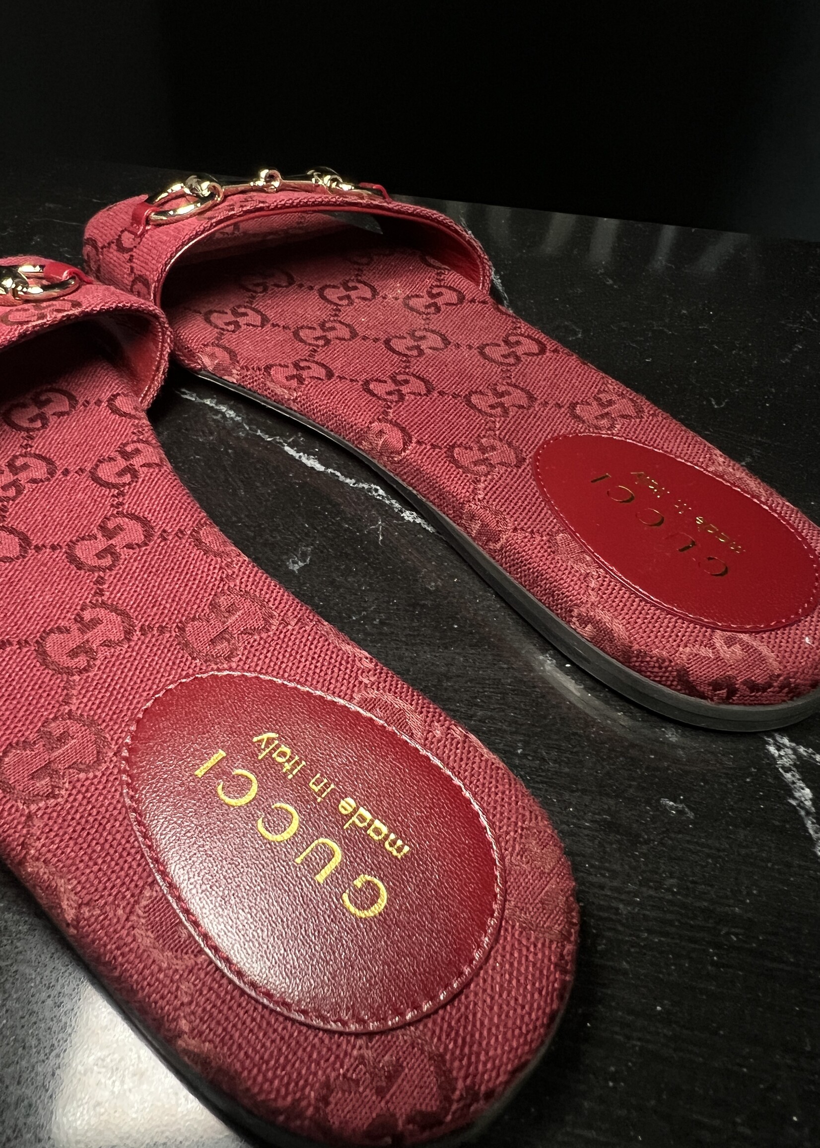 Gucci Gucci Siaga Horsebit Slides 37.5
