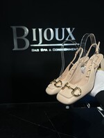 Gucci SOLD- Gucci Malaga Horsebit Slingback Pumps -37