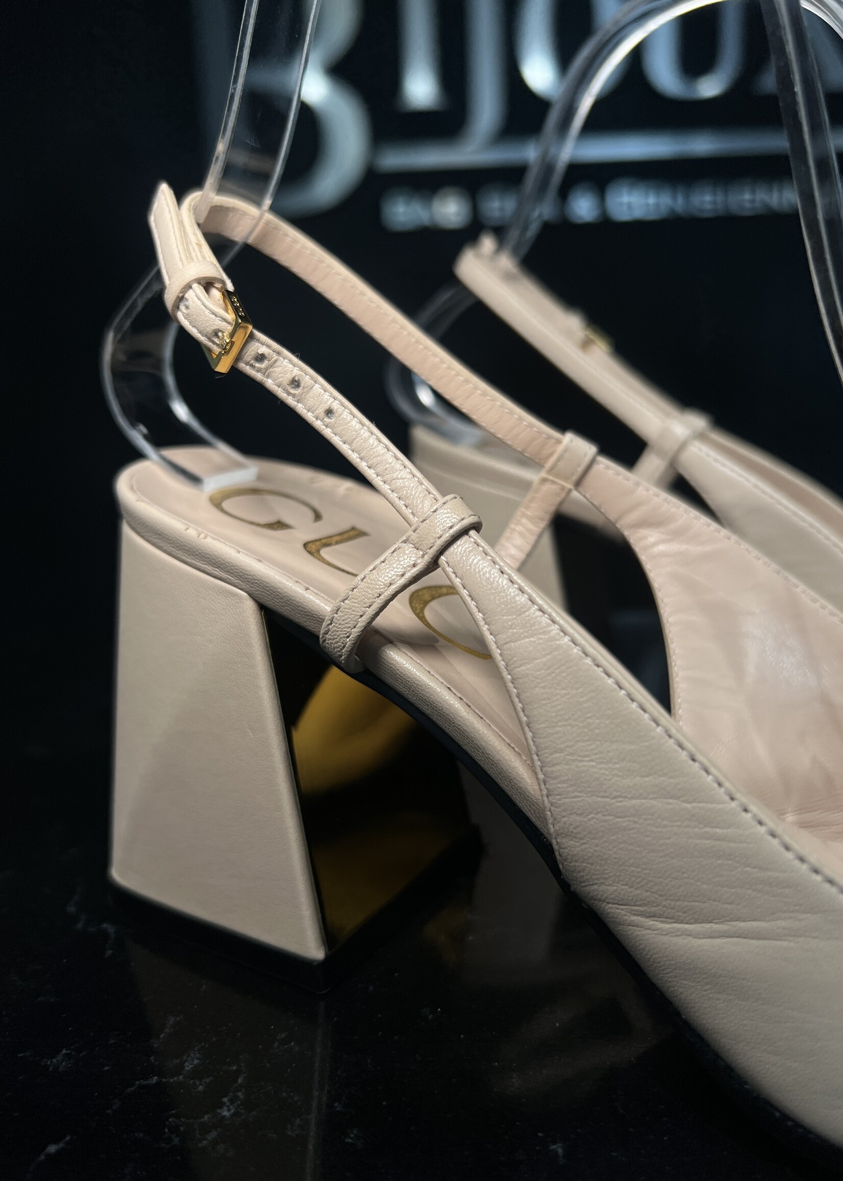 Gucci SOLD- Gucci Malaga Horsebit Slingback Pumps -37
