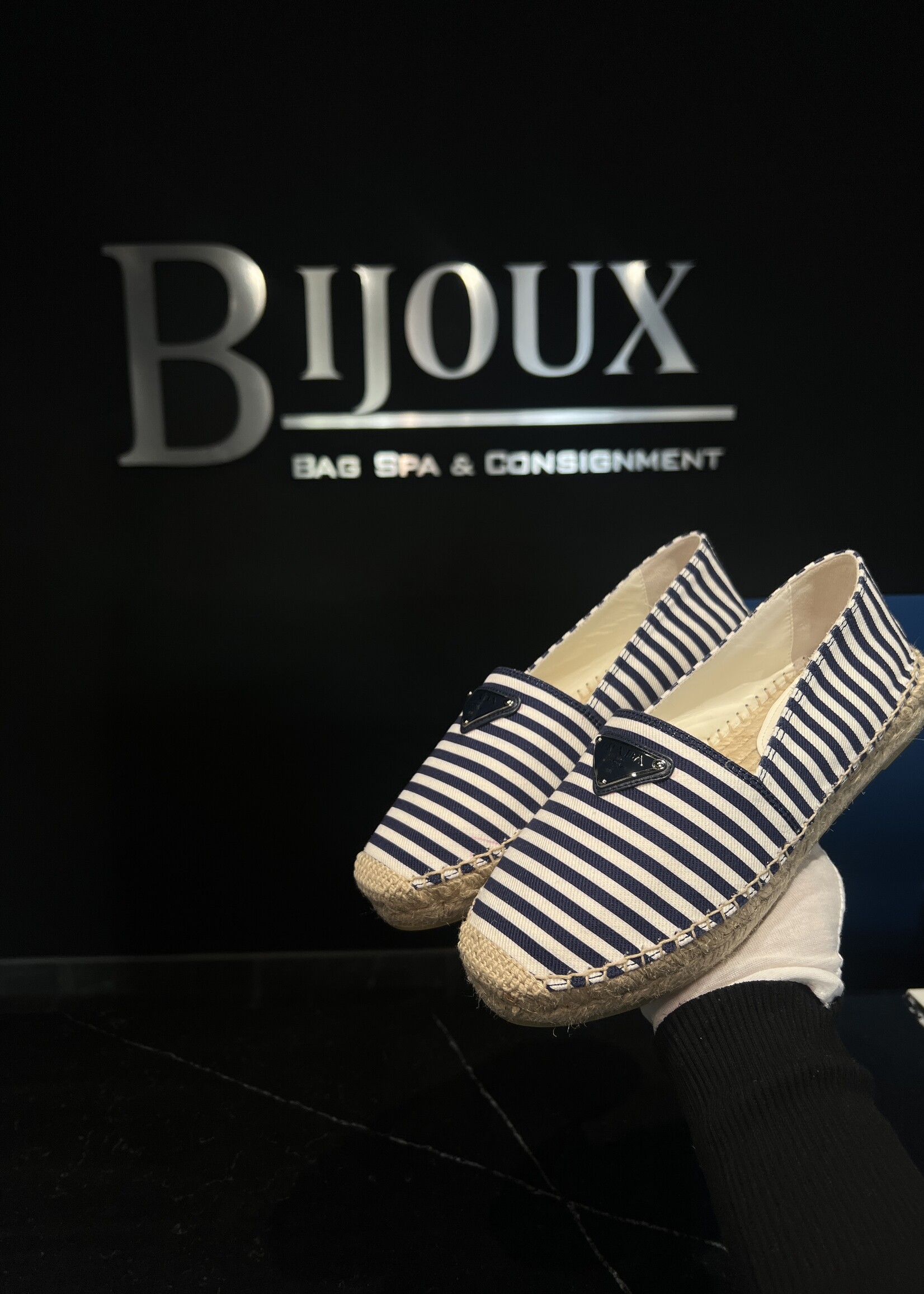 Prada Prada Striped Espadrilles -37