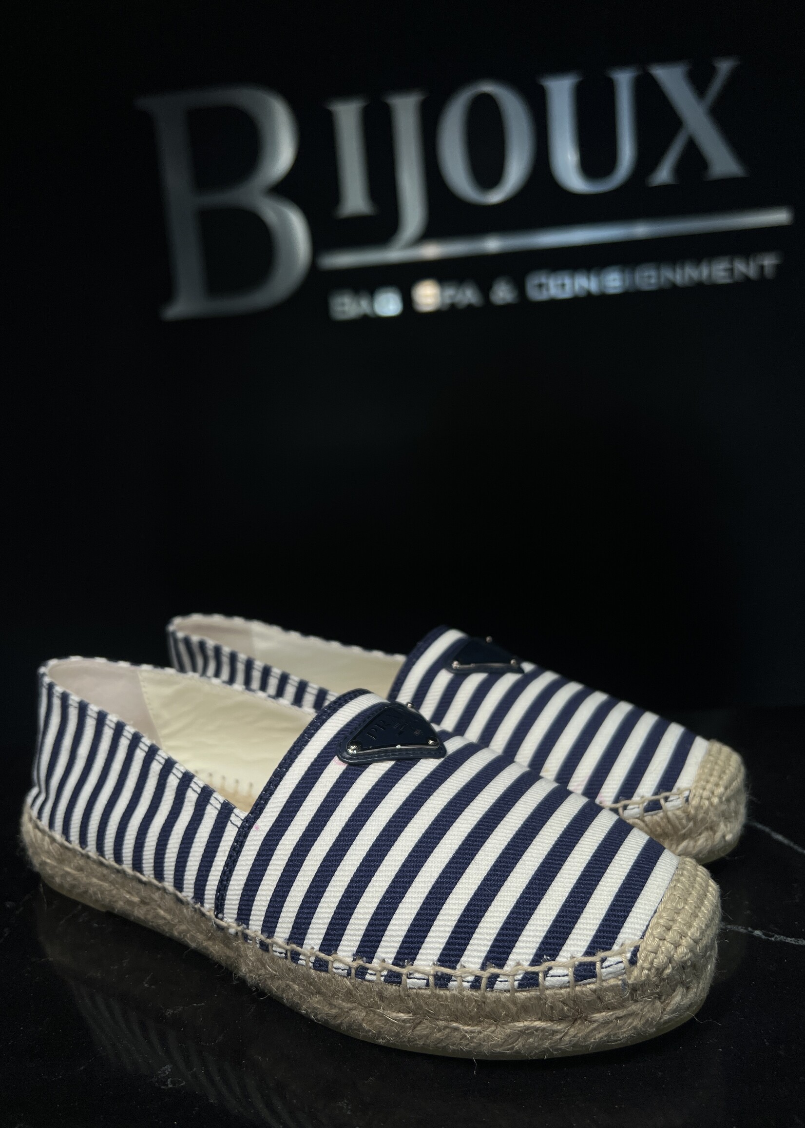 Prada Prada Striped Espadrilles -37