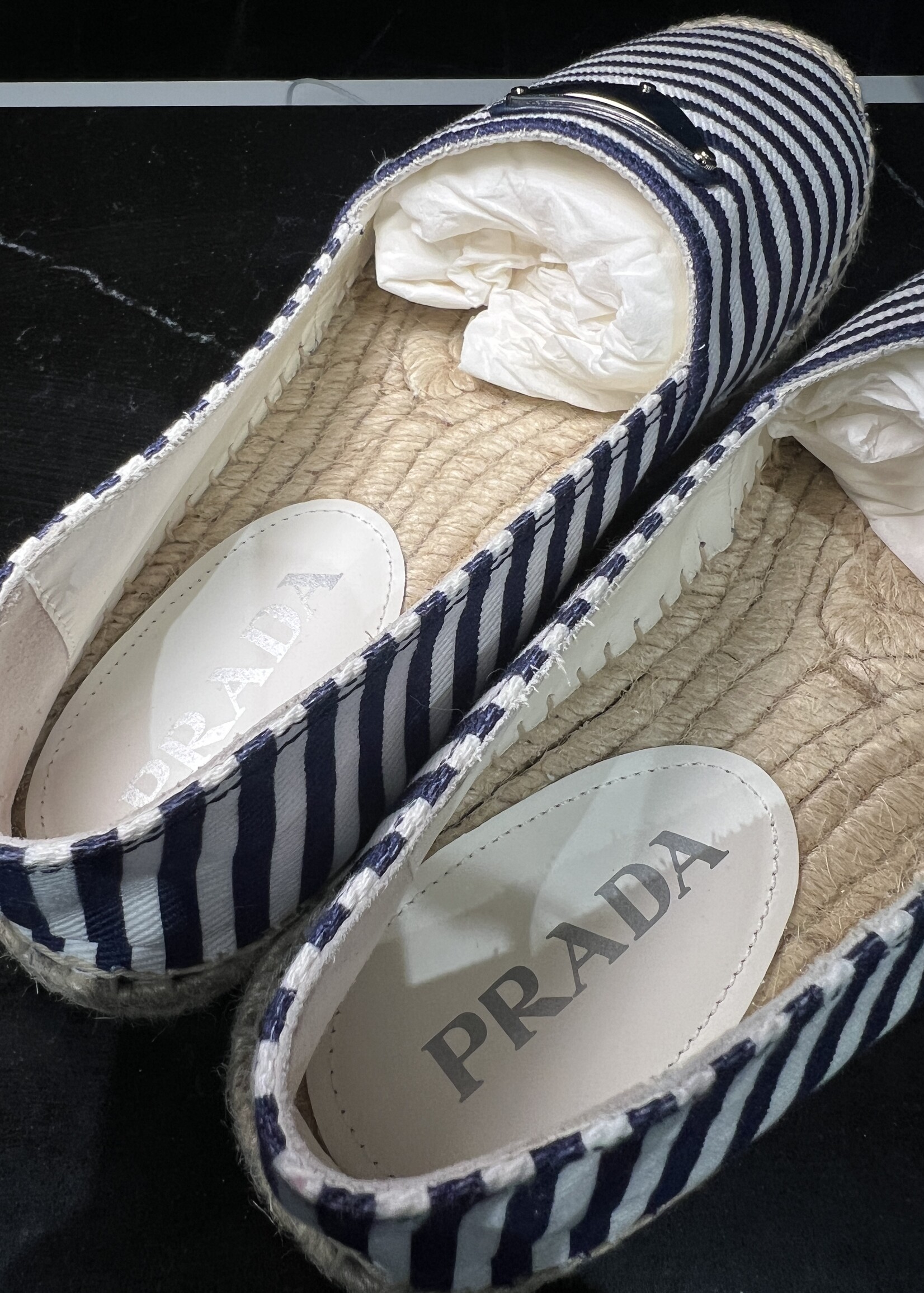 Prada Prada Striped Espadrilles -37