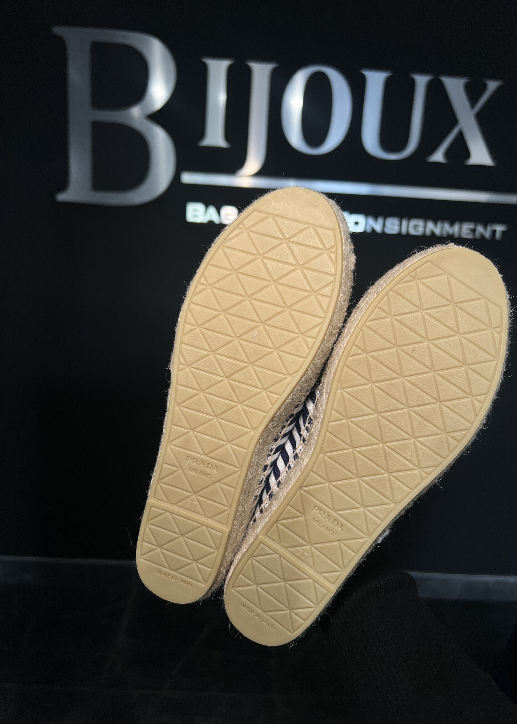 Prada Prada Striped Espadrilles -37