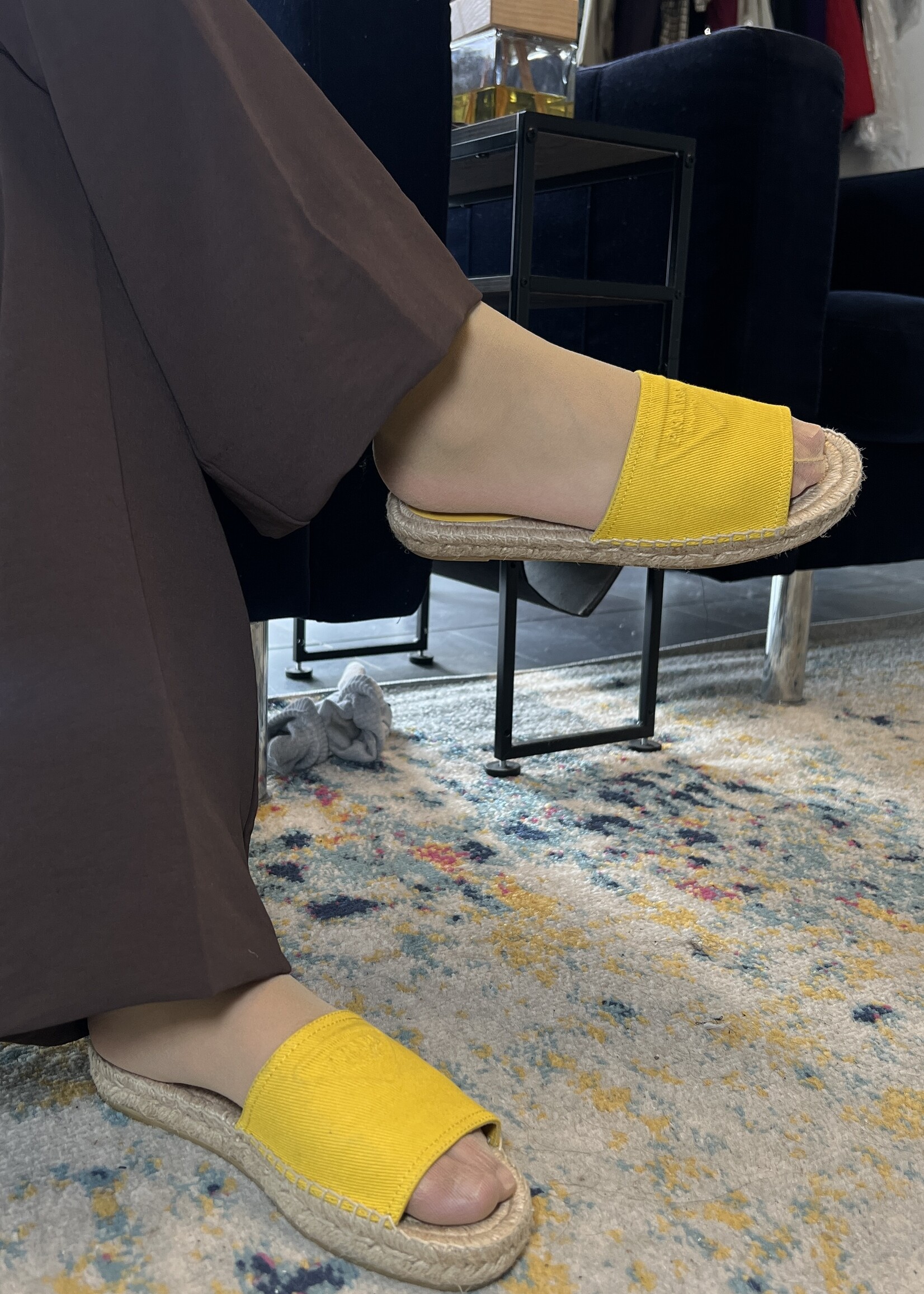 Prada Prada Yellow Sandals - 37