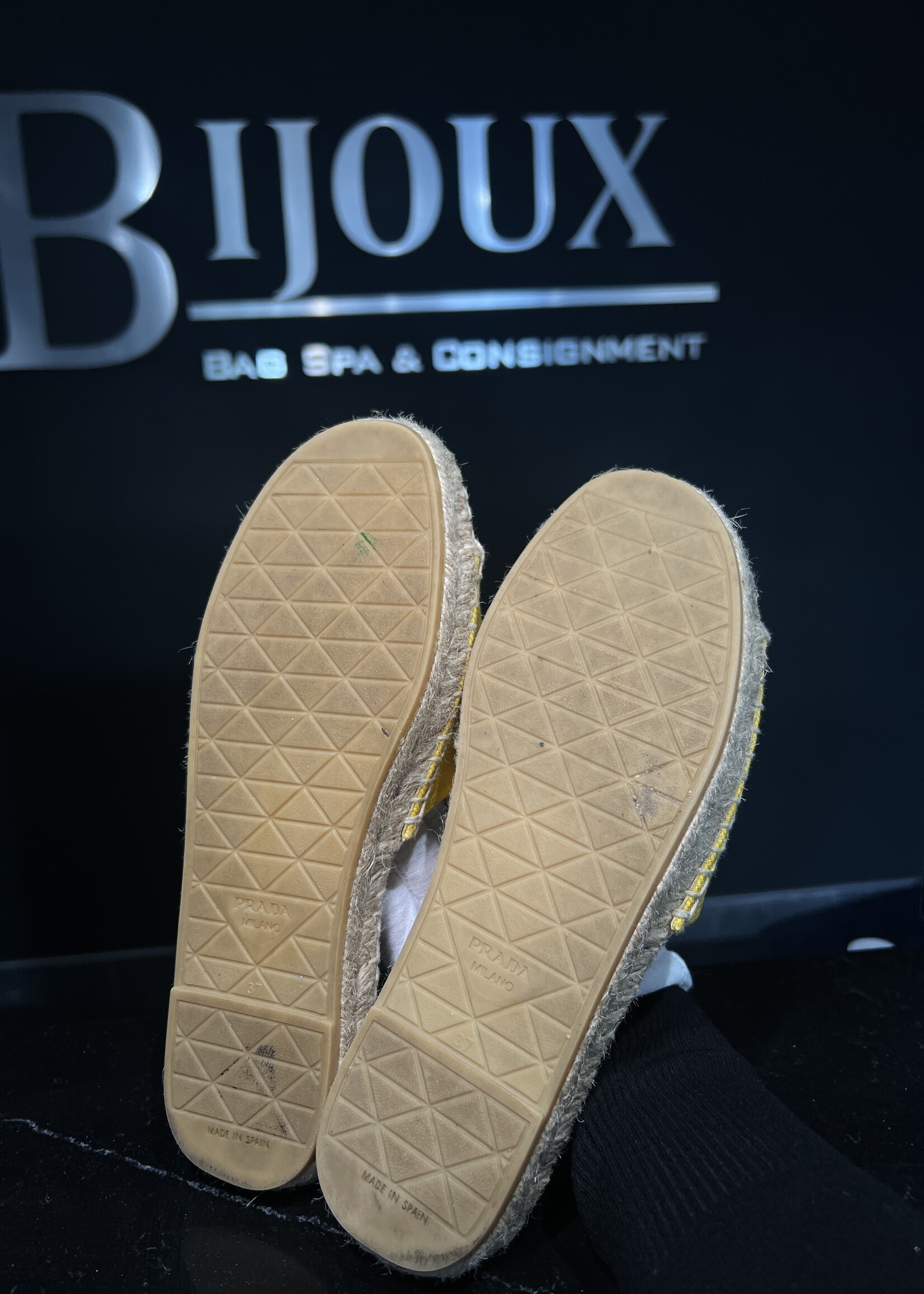 Prada Prada Yellow Sandals - 37
