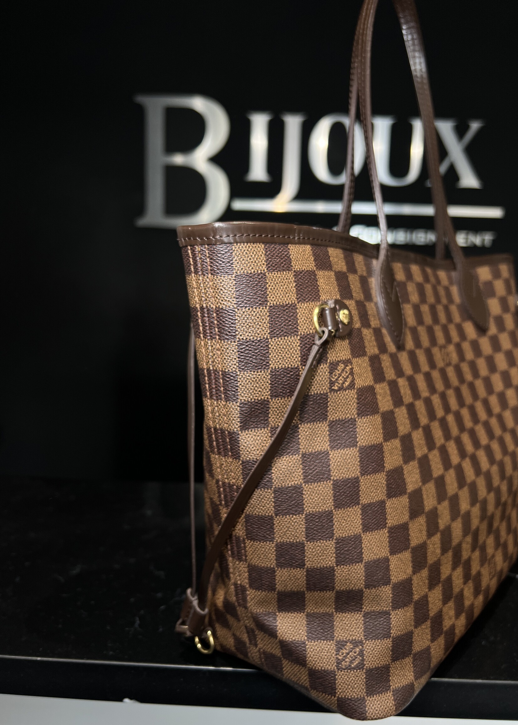 Louis Vuitton Louis Vuitton Neverfull MM Damier Ebene