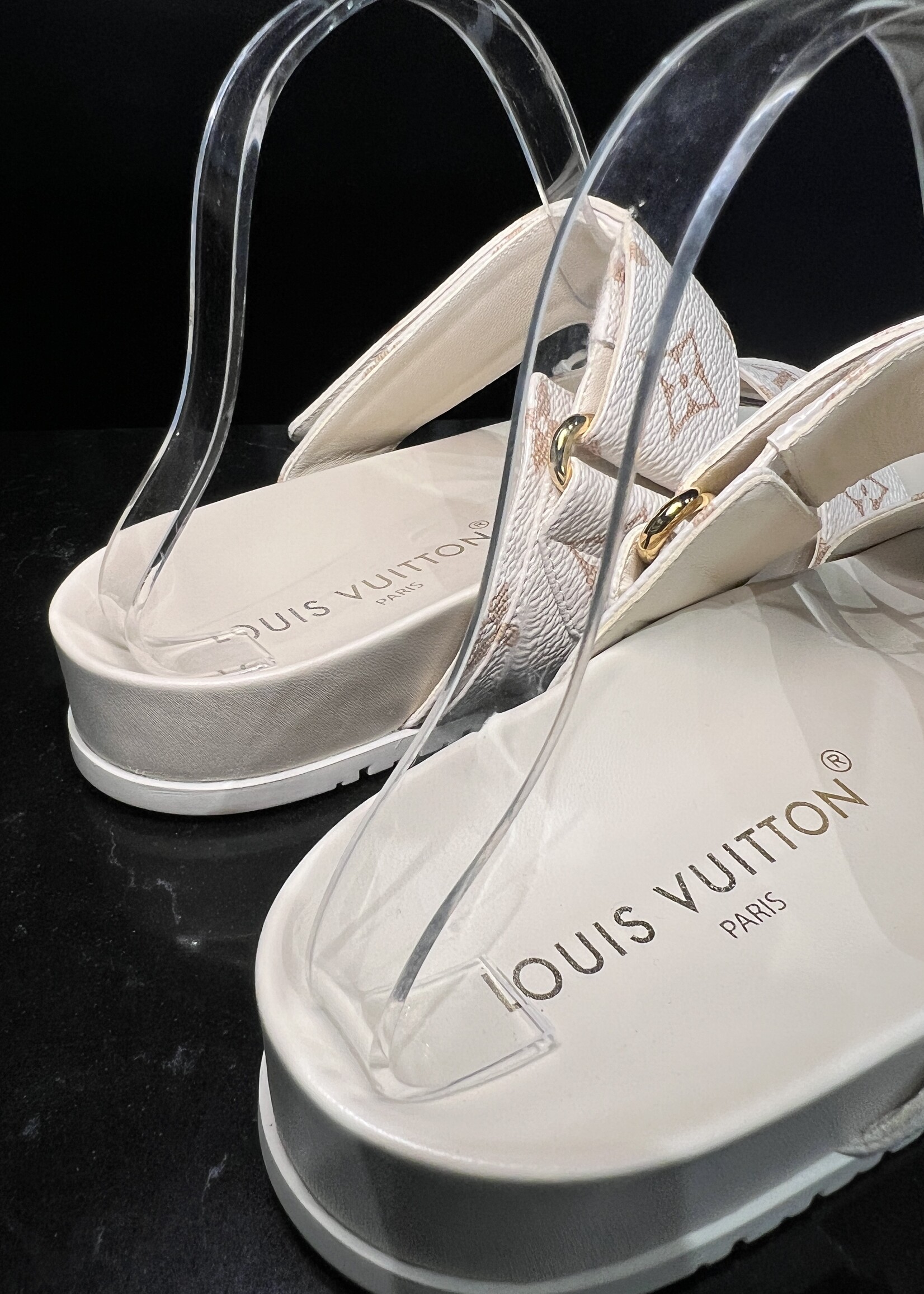Louis Vuitton Louis Vuitton Bom Dia Sandals 37