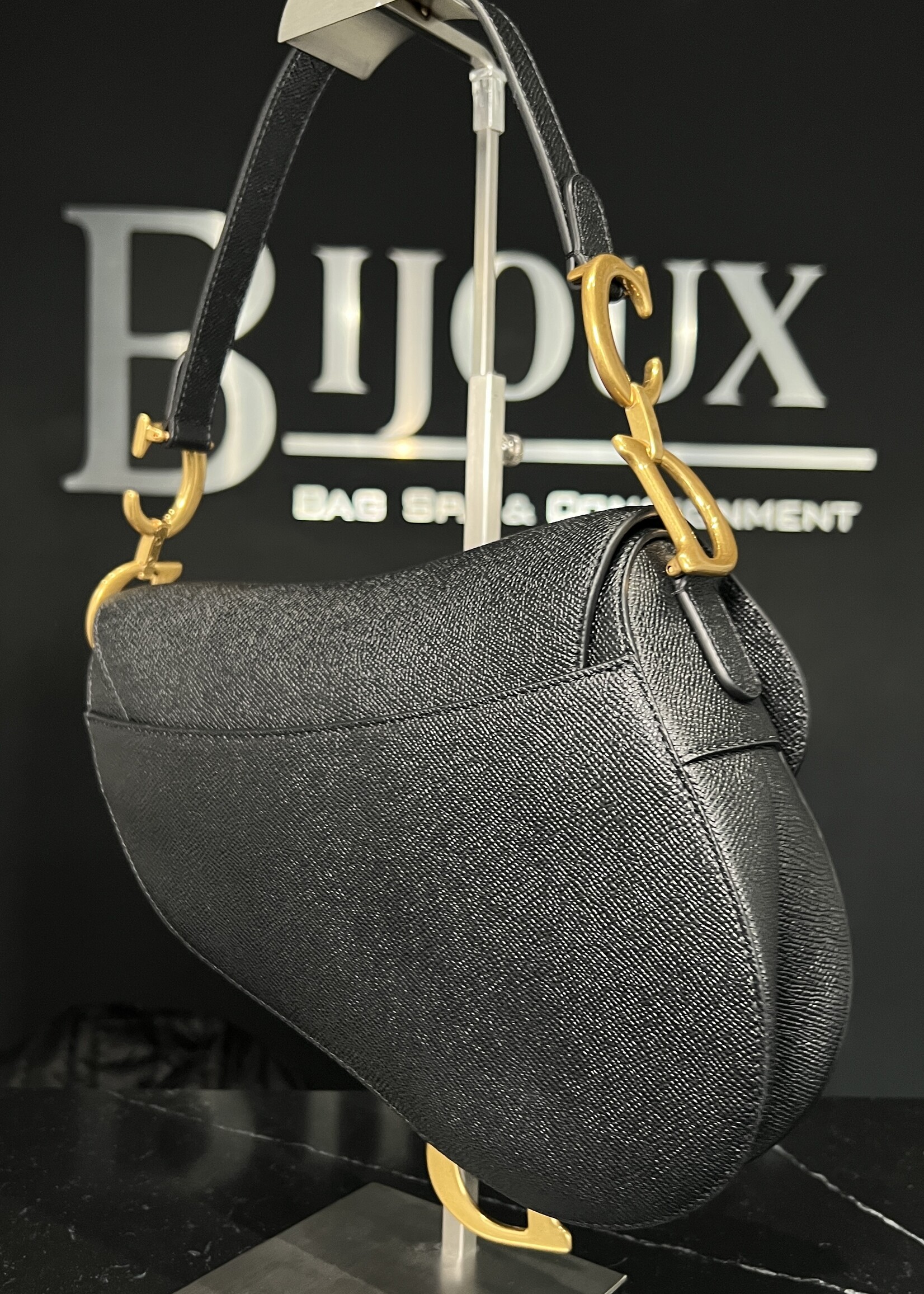 Christian Dior SOLD- Christian Dior Saddle Black GHW