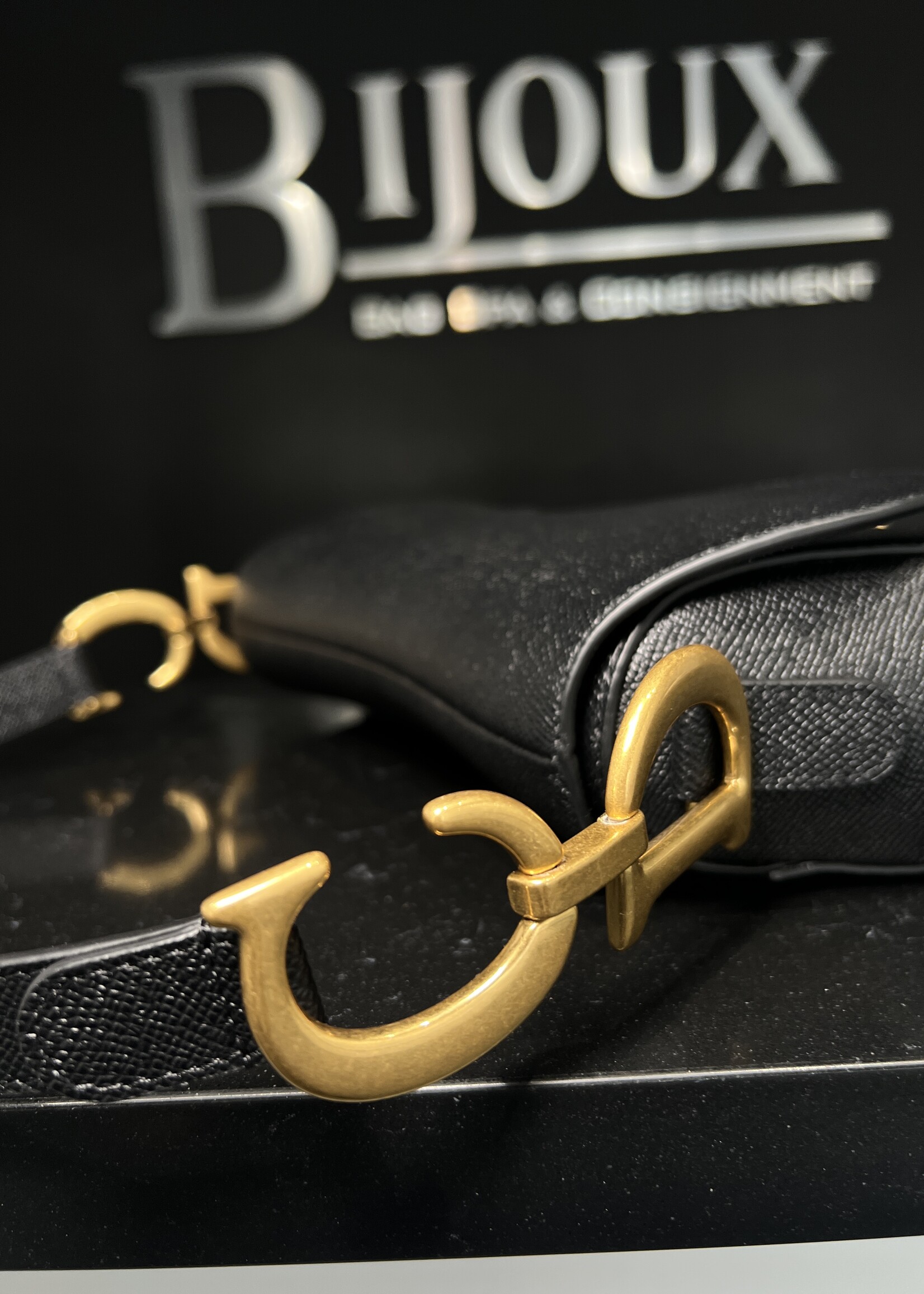 Christian Dior SOLD- Christian Dior Saddle Black GHW