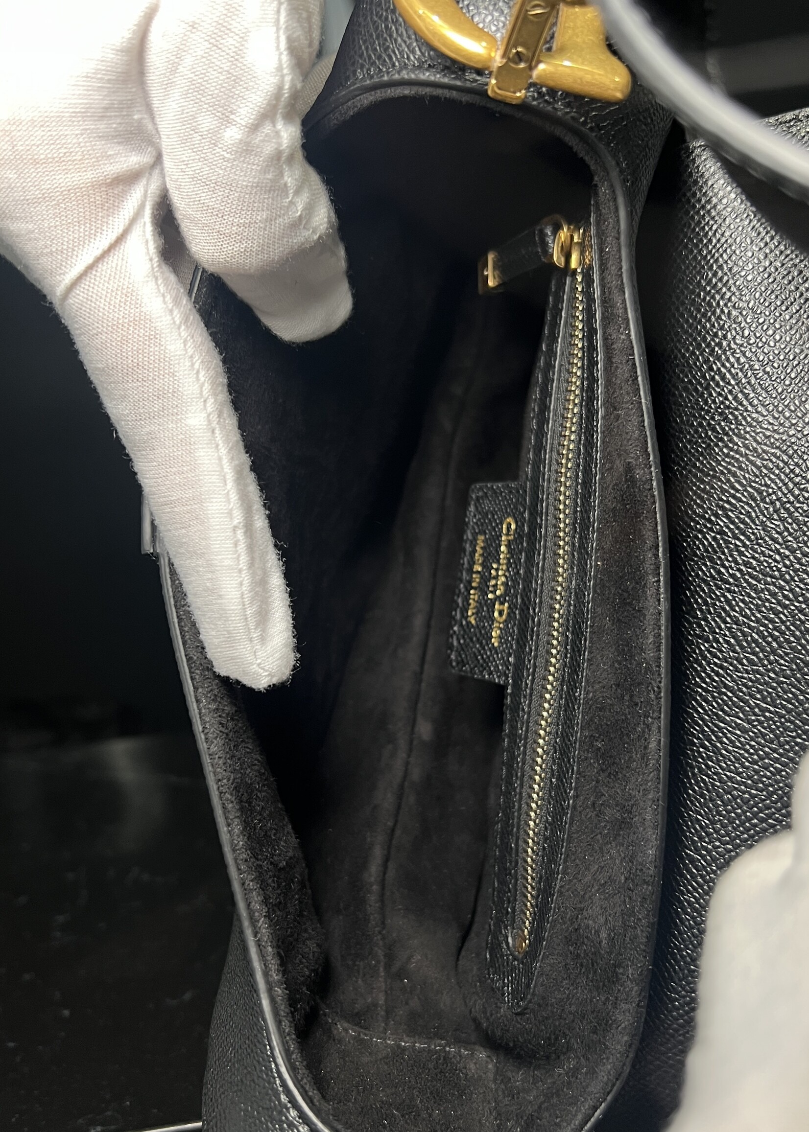 Christian Dior SOLD- Christian Dior Saddle Black GHW
