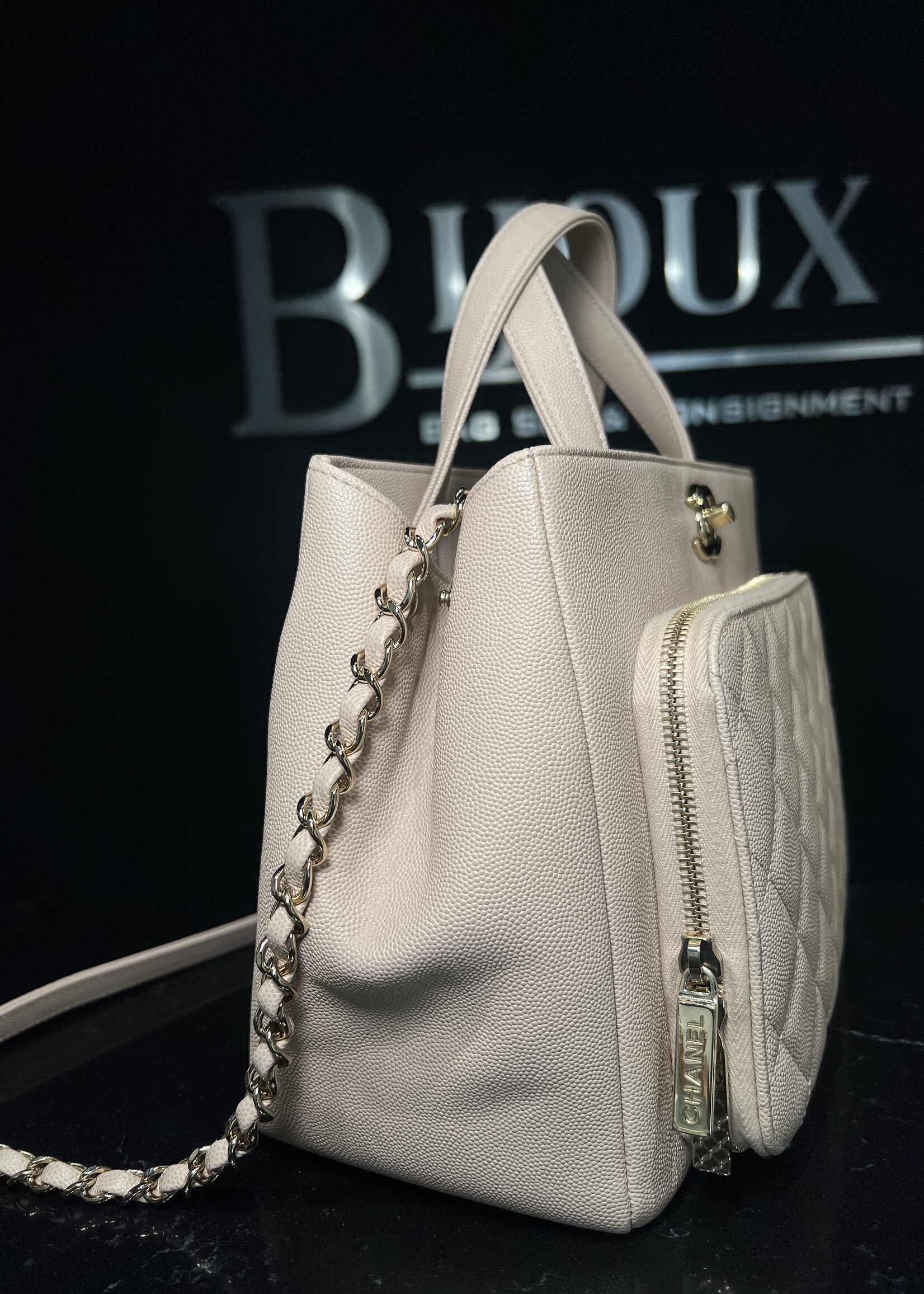 Chanel Chanel Caviar Quilted Business Affinity Tote