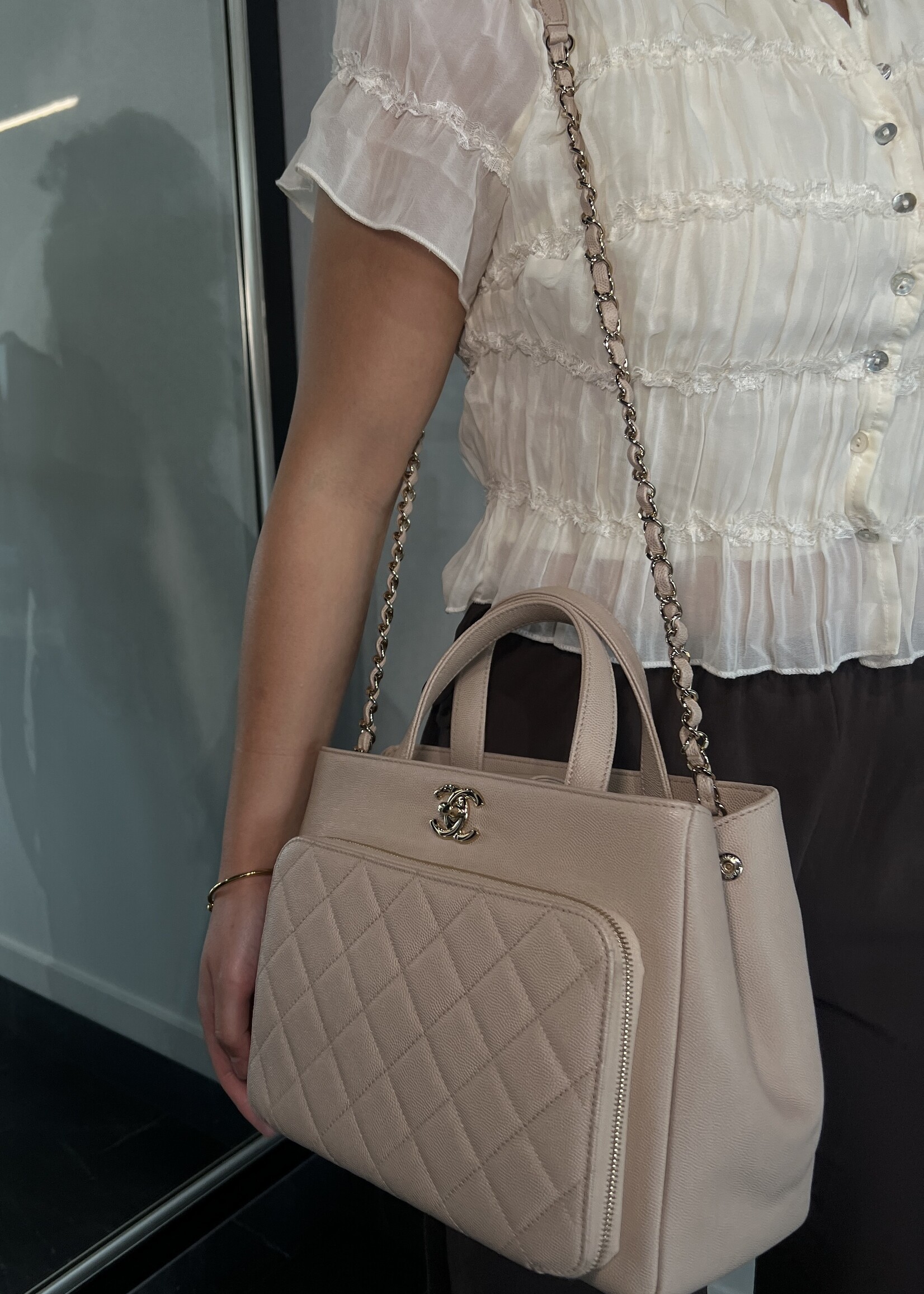 Chanel Chanel Caviar Quilted Business Affinity Tote