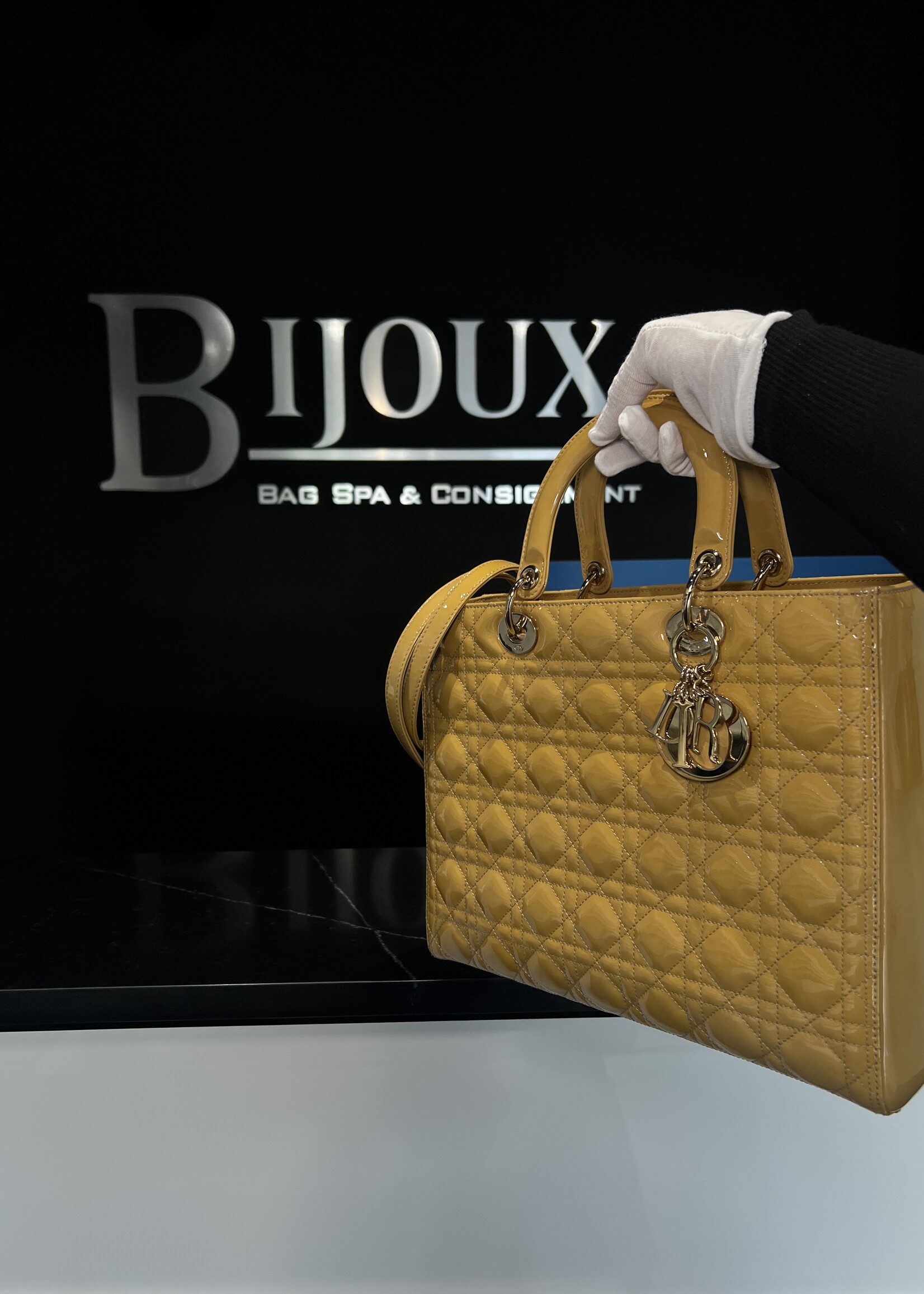 Christian Dior SOLD - Christian Dior Large Lady Dior Patent