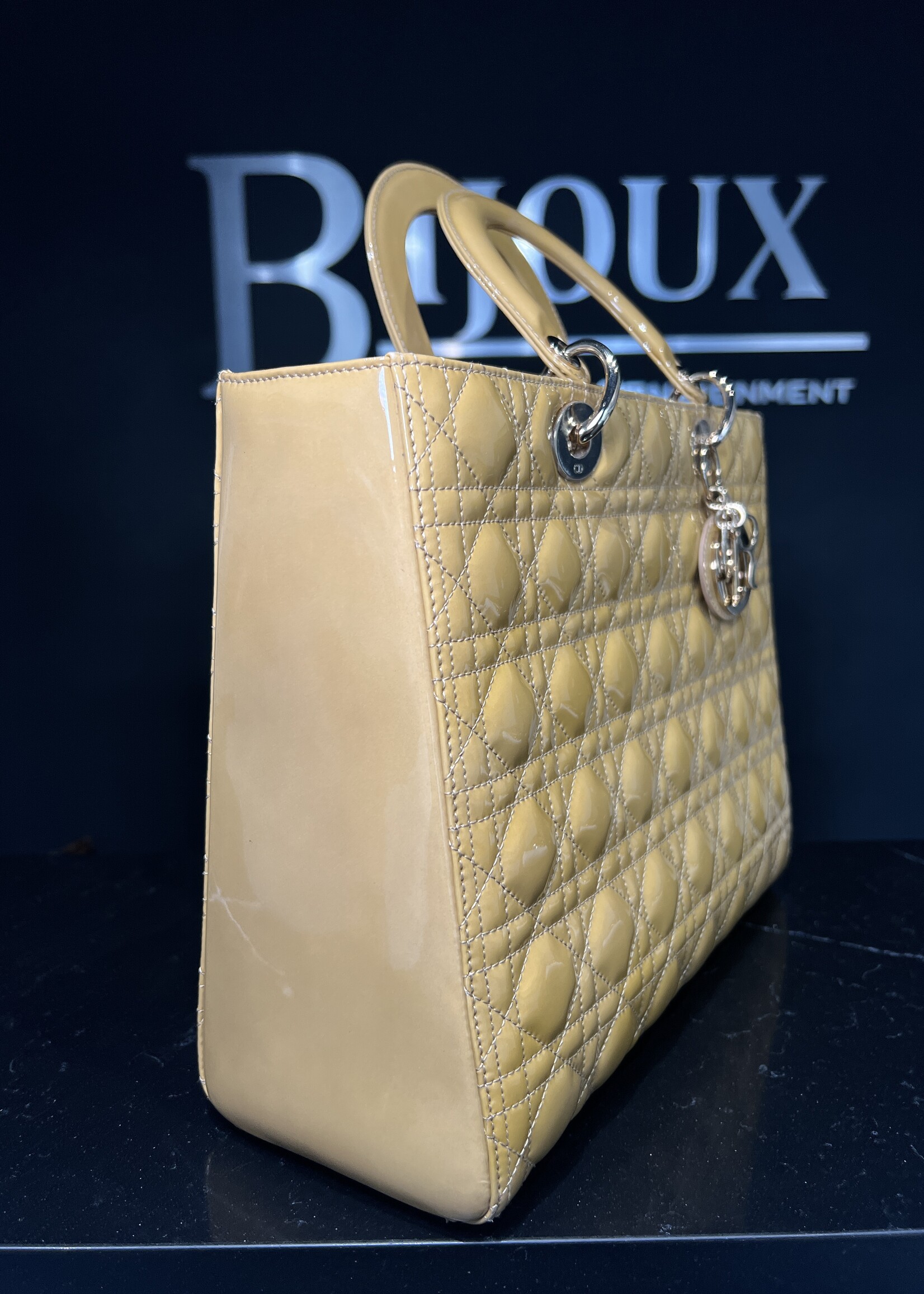 Christian Dior SOLD - Christian Dior Large Lady Dior Patent