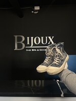 Balenciaga Balenciaga Paris High Destroyed Denim Sneakers -40
