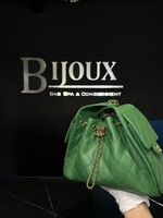 Chanel Chanel 25 Small Green Caviar