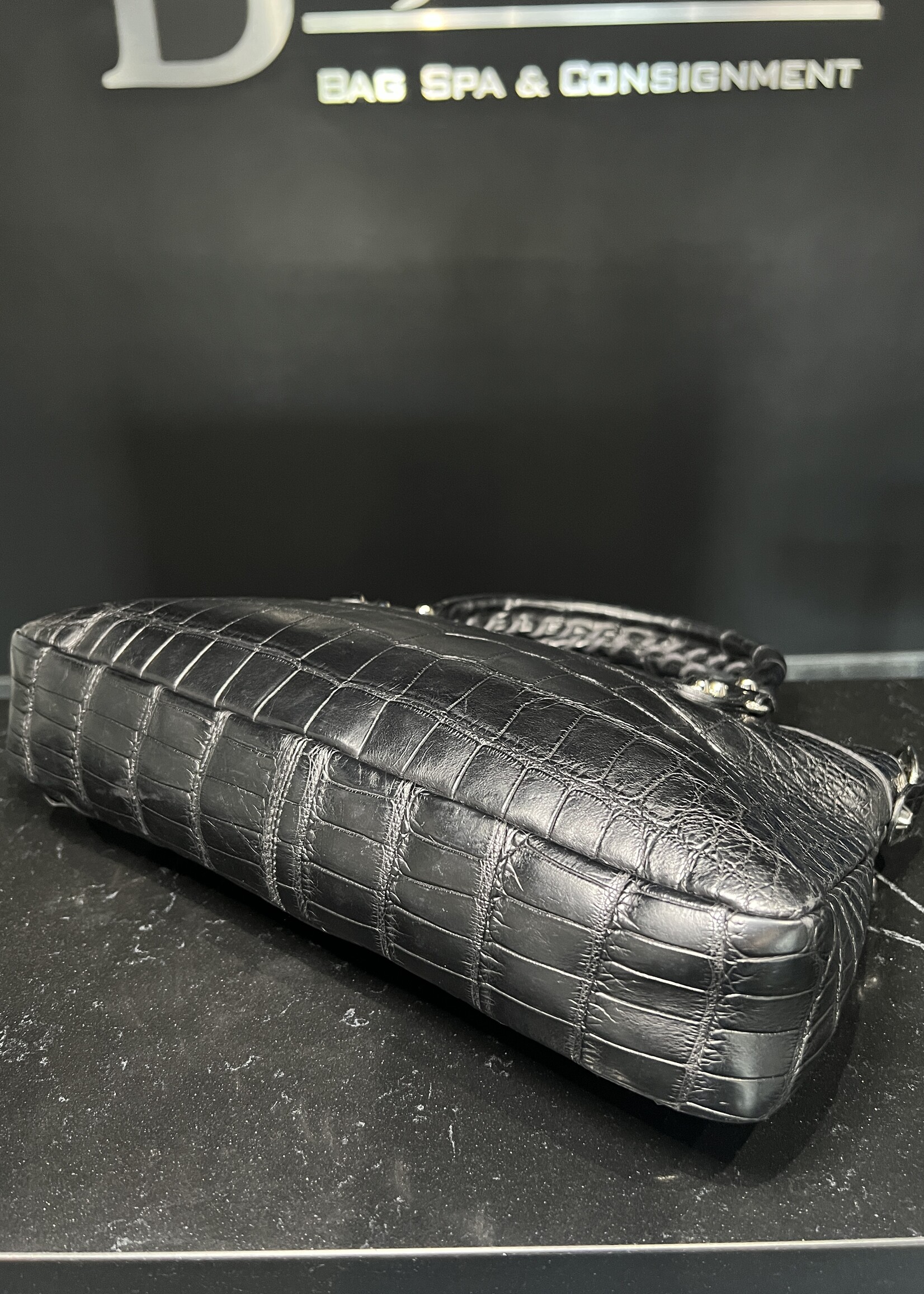 Balenciaga SOLD- Balenciaga Croc Embossed Le City First Bag