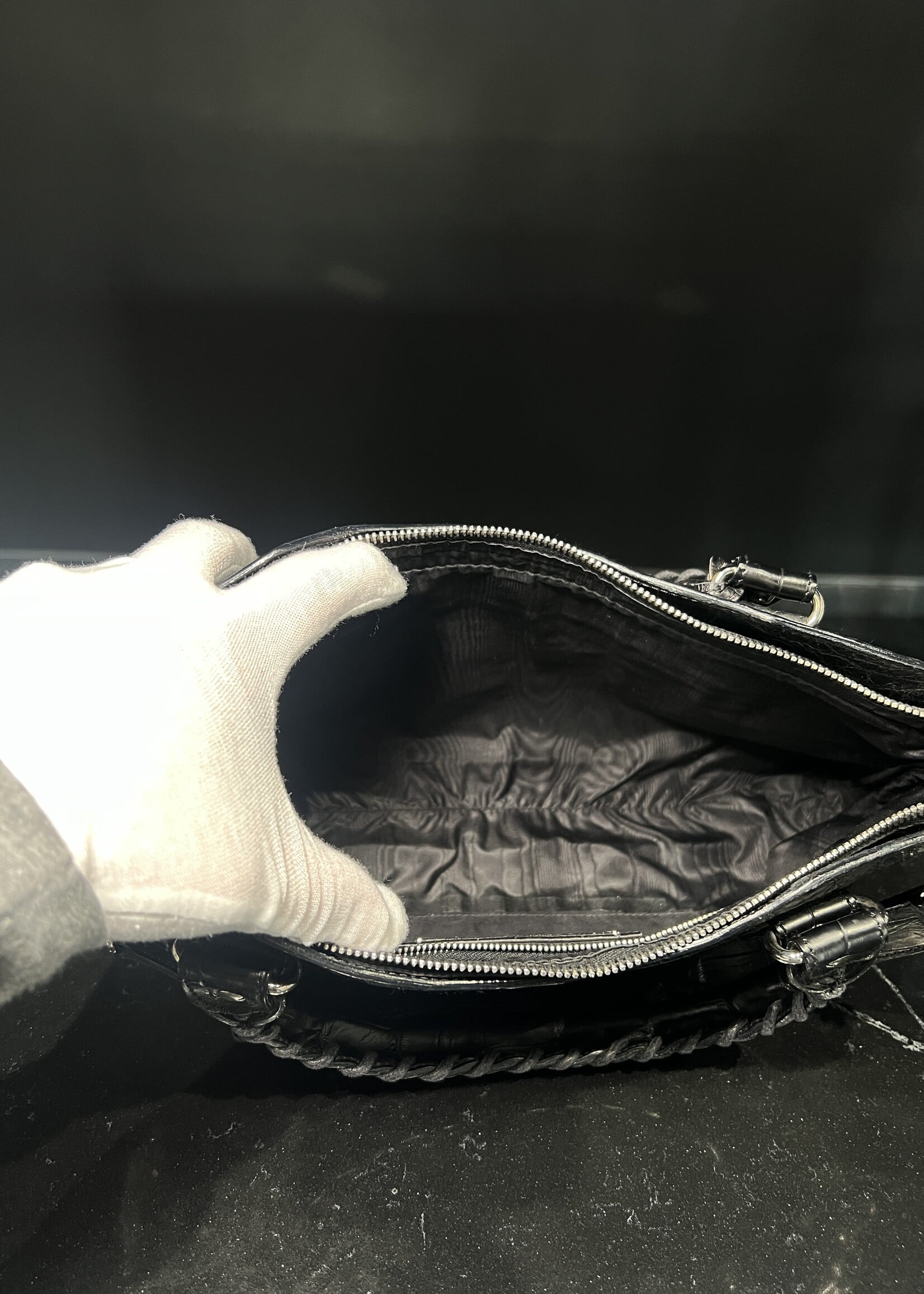 Balenciaga Balenciaga Croc Embossed Le City First Bag