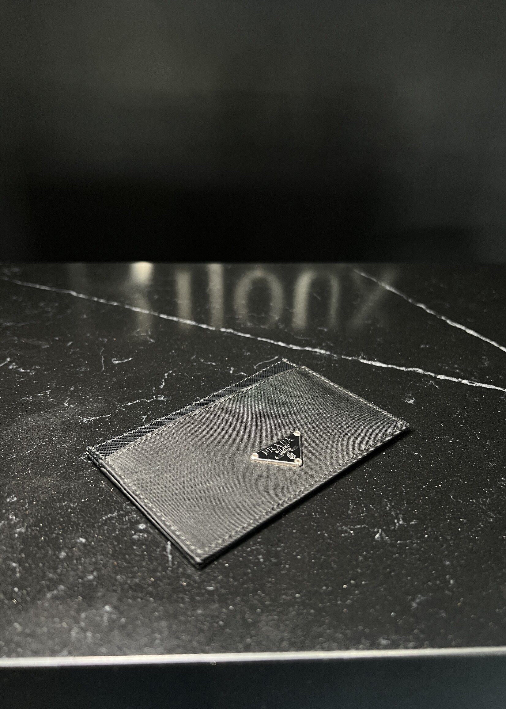 Prada Prada Re-Nylon/ Saffiano Leather Cardholder