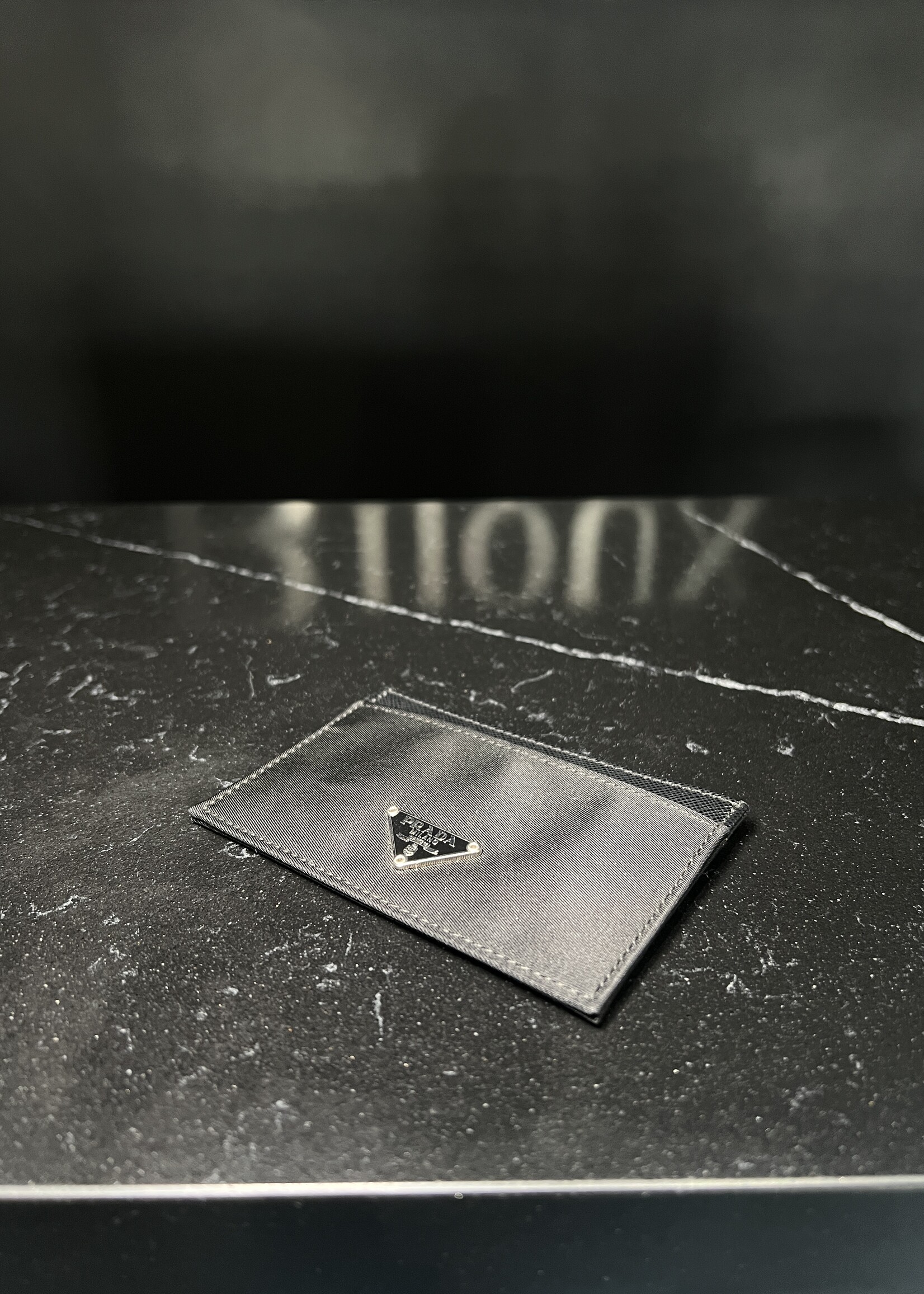 Prada Prada Re-Nylon/ Saffiano Leather Cardholder