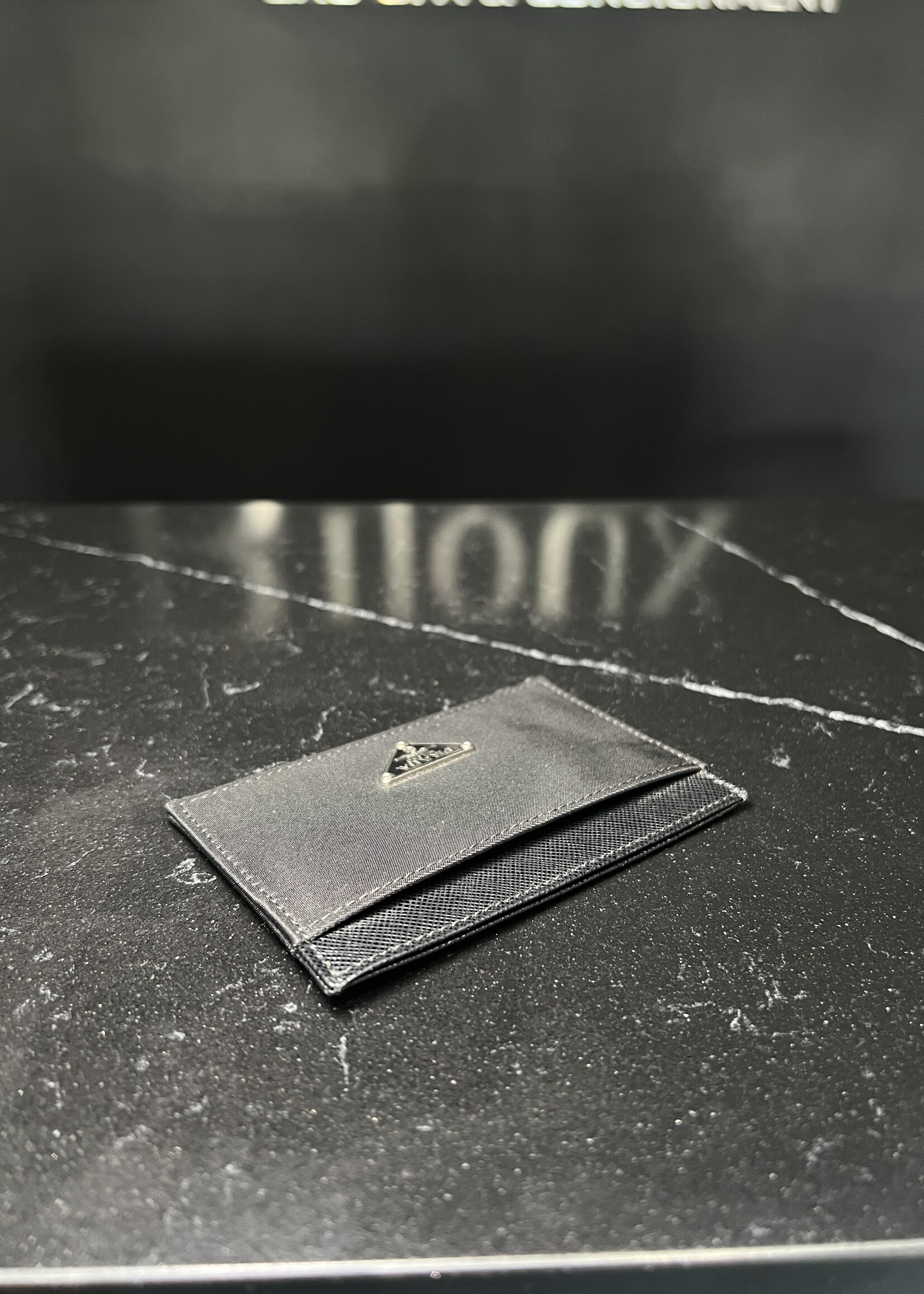 Prada Prada Re-Nylon/ Saffiano Leather Cardholder