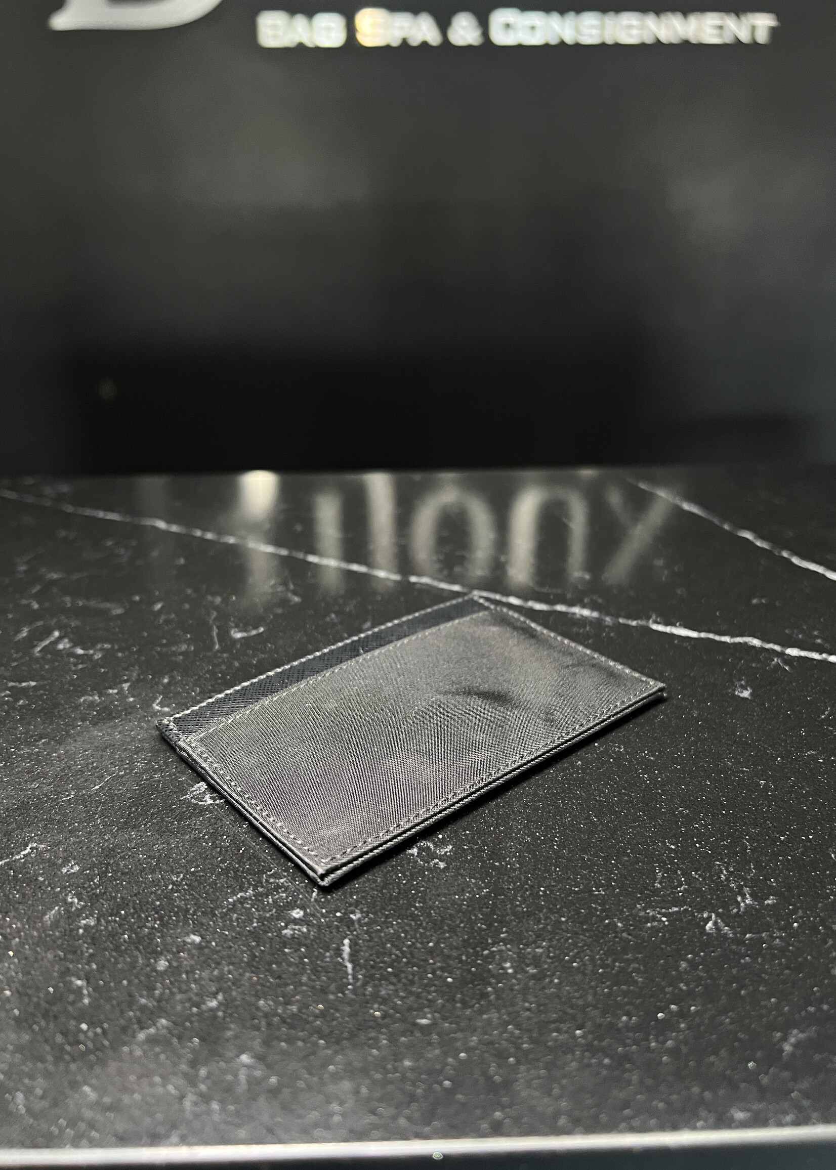 Prada Prada Re-Nylon/ Saffiano Leather Cardholder