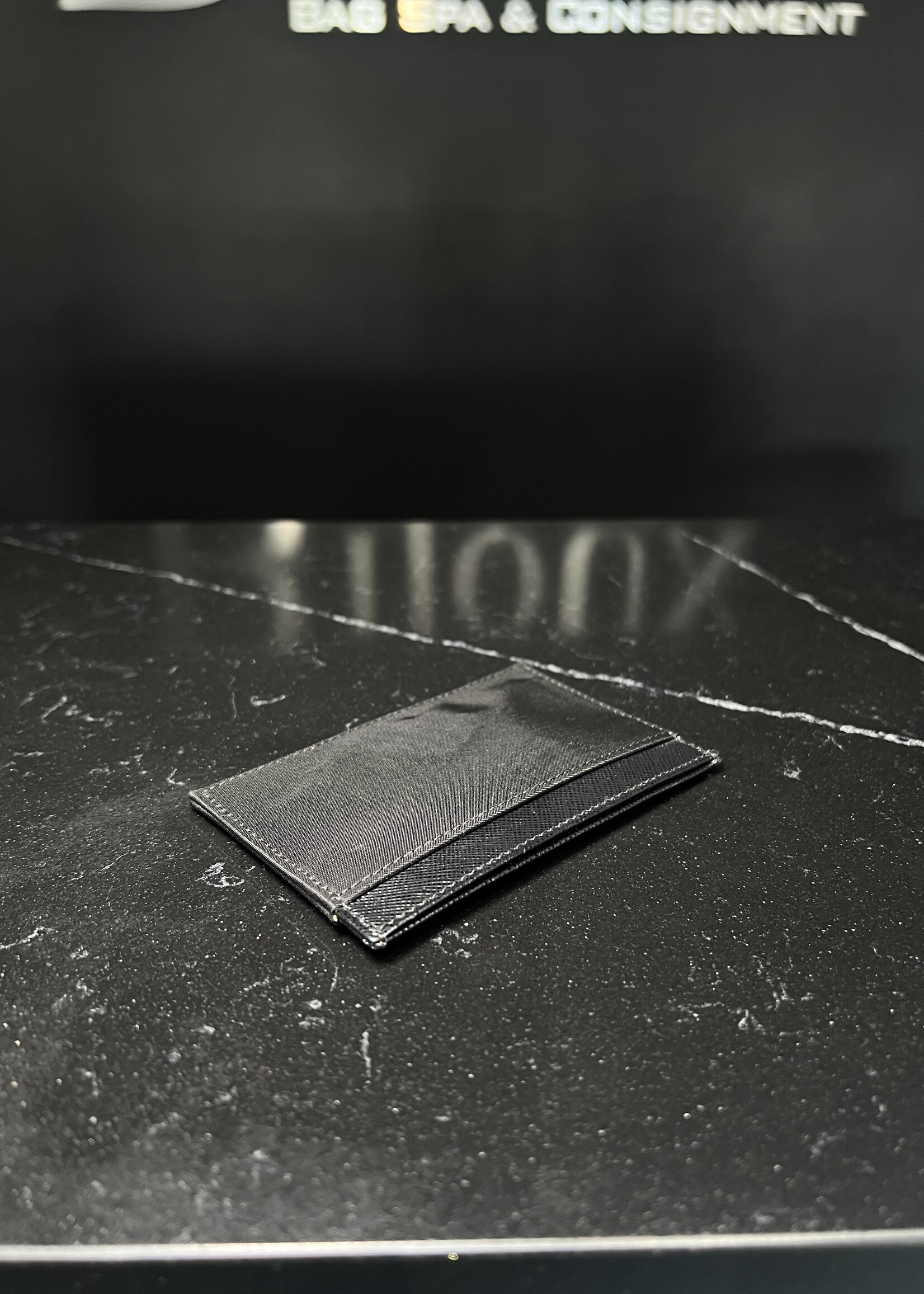 Prada Prada Re-Nylon/ Saffiano Leather Cardholder