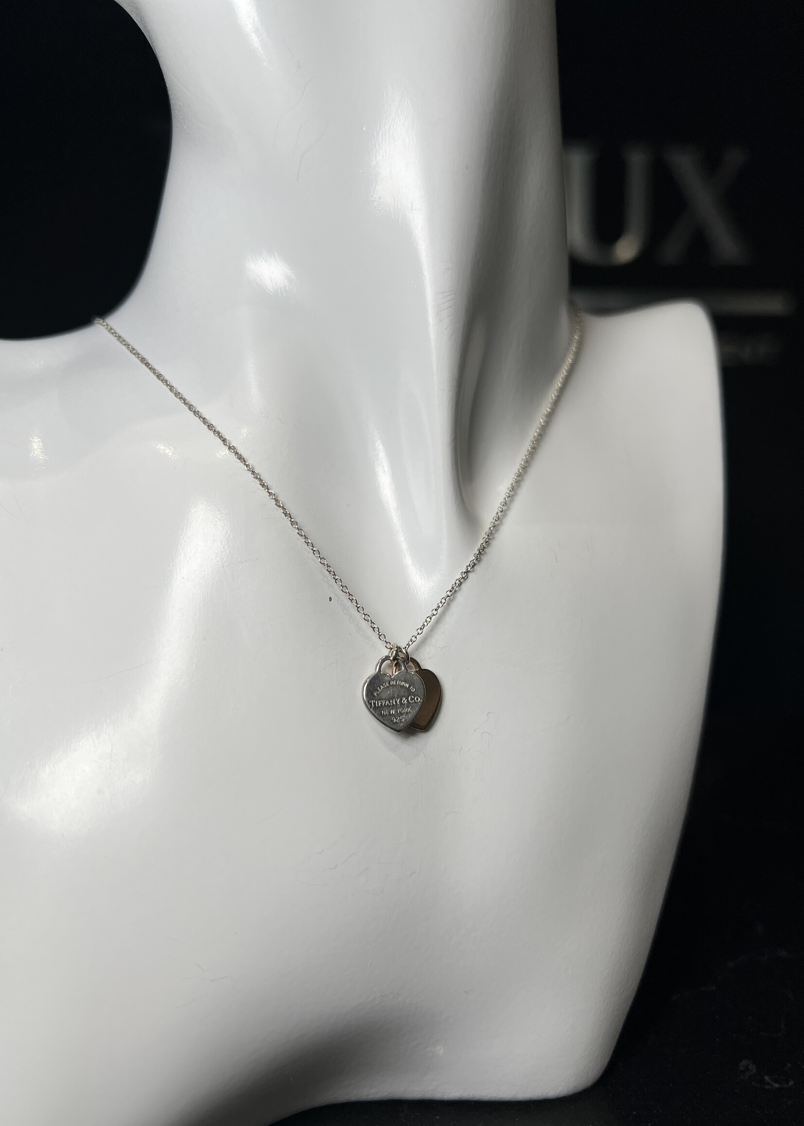 Tiffany & Co Tiffany & Co Double Heart Tag Necklace