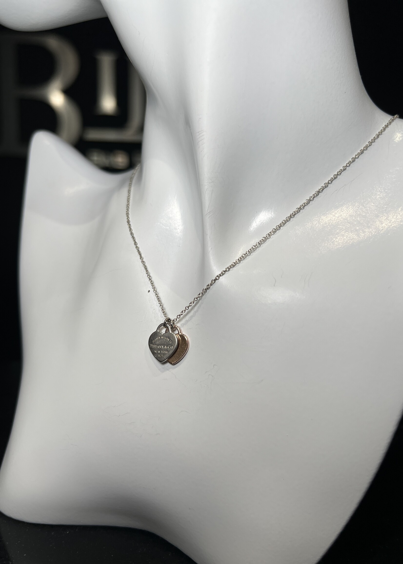 Tiffany & Co Tiffany & Co Double Heart Tag Necklace