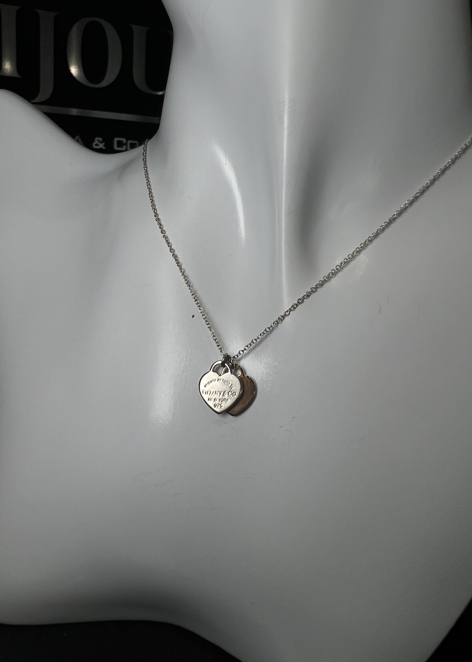 Tiffany & Co Tiffany & Co Double Heart Tag Necklace
