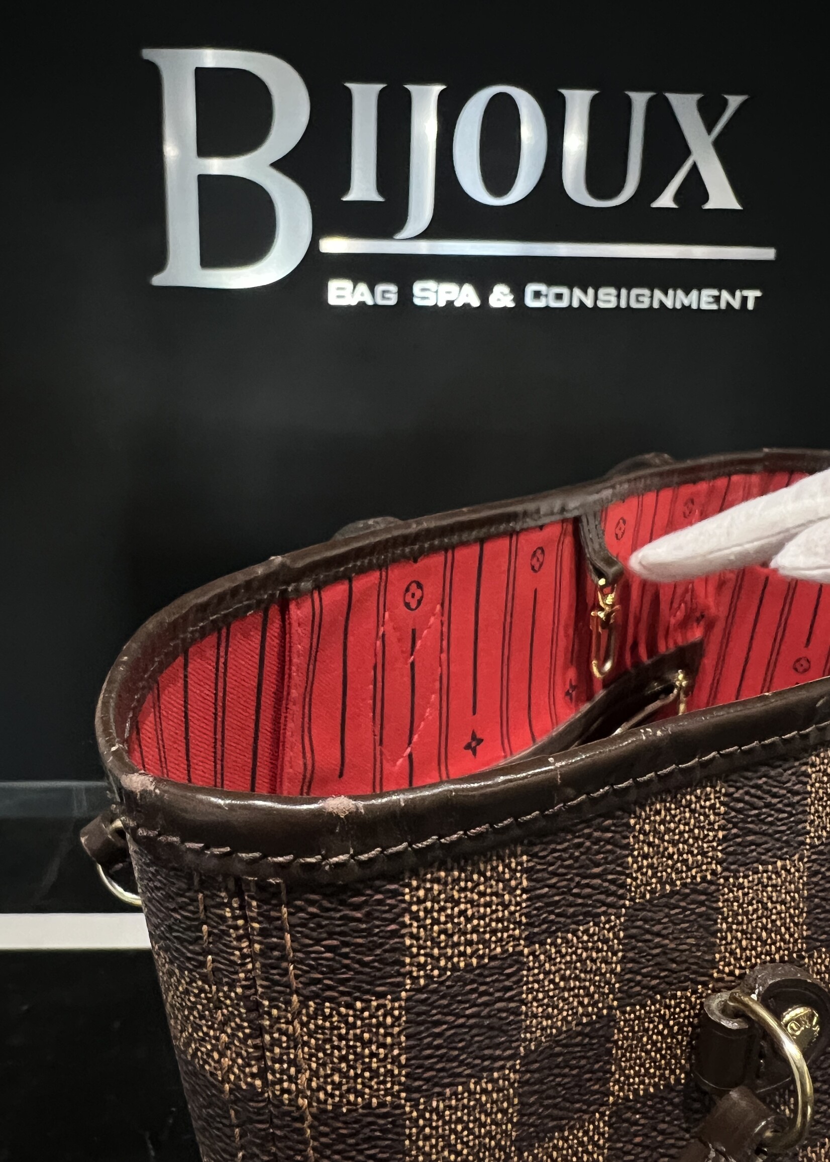 Louis Vuitton Louis Vuitton Neverfull MM Damier Ebene