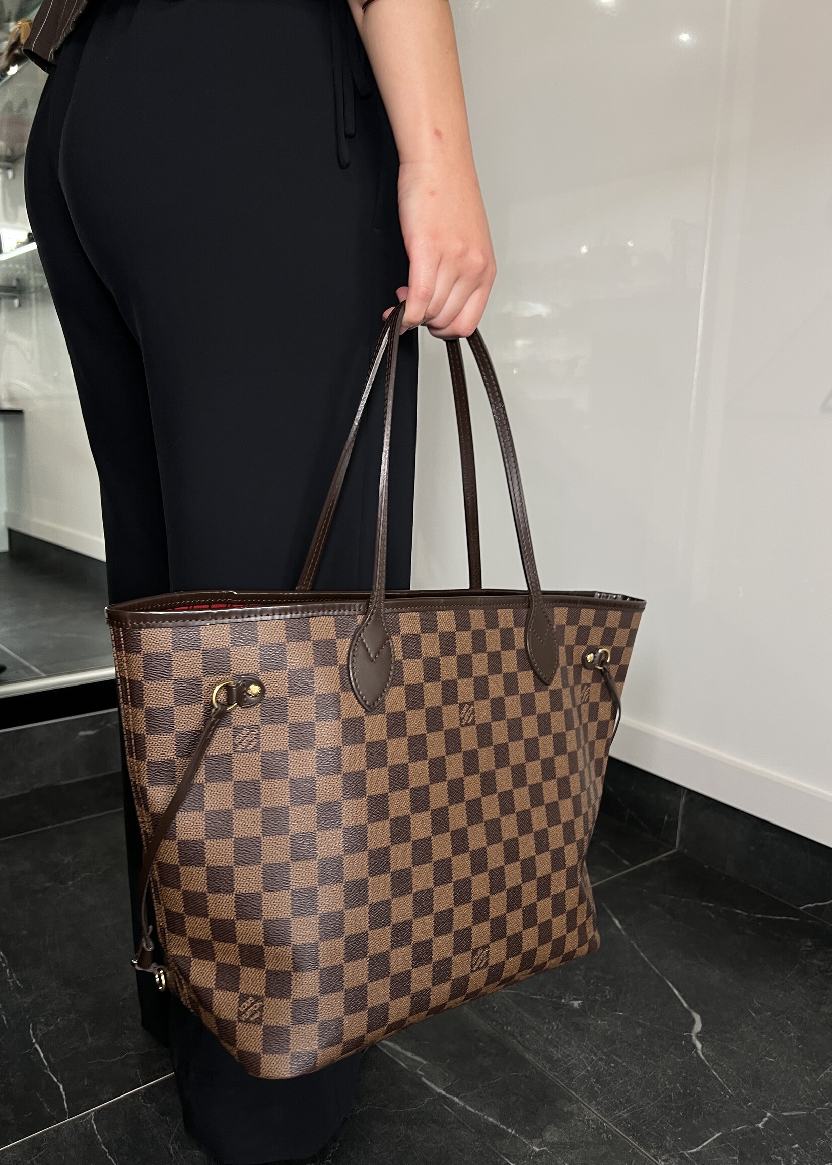 Louis Vuitton Louis Vuitton Neverfull MM Damier Ebene