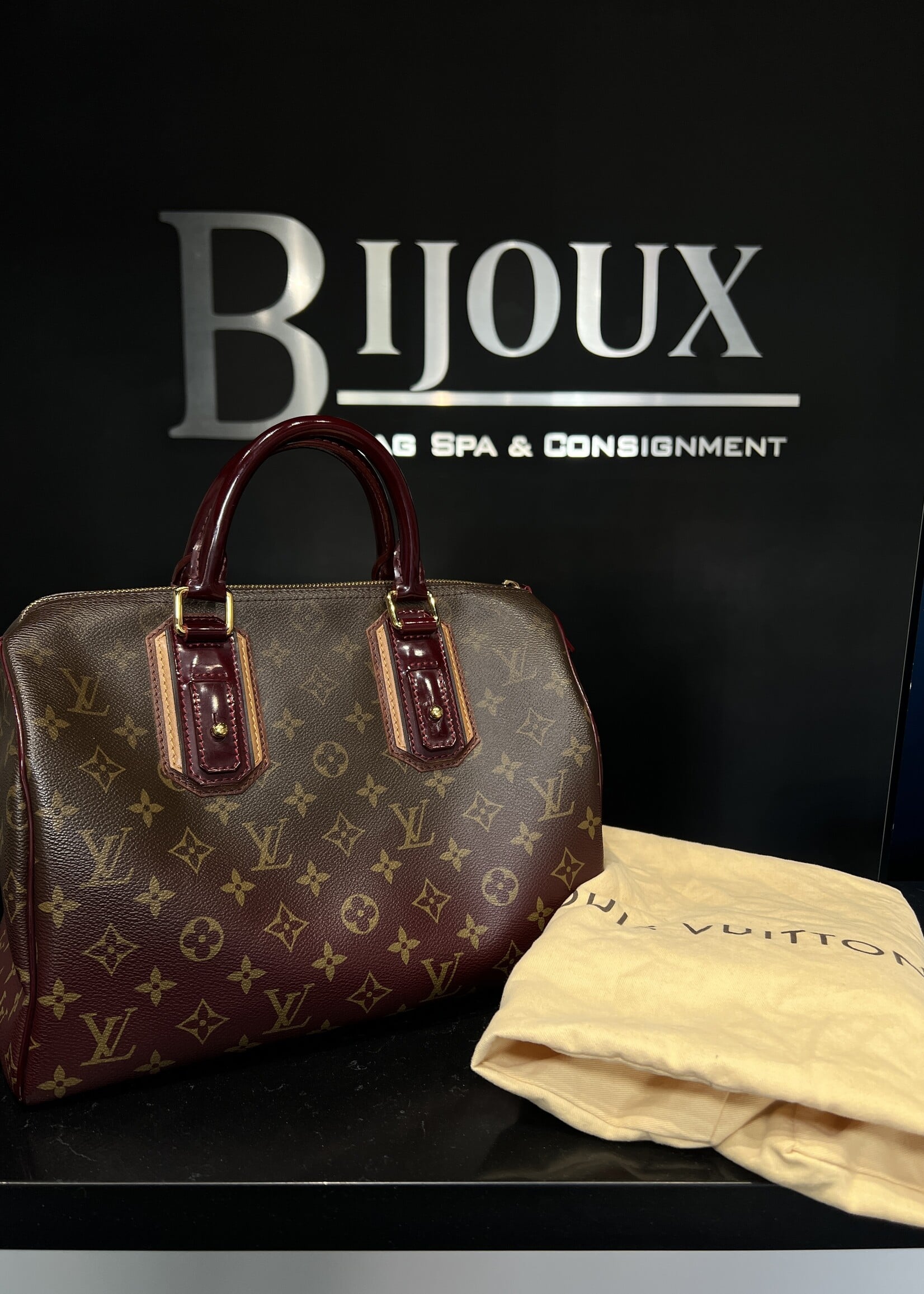 Louis Vuitton Louis Vuitton Monogram Mirage Speedy 30 Bordeaux