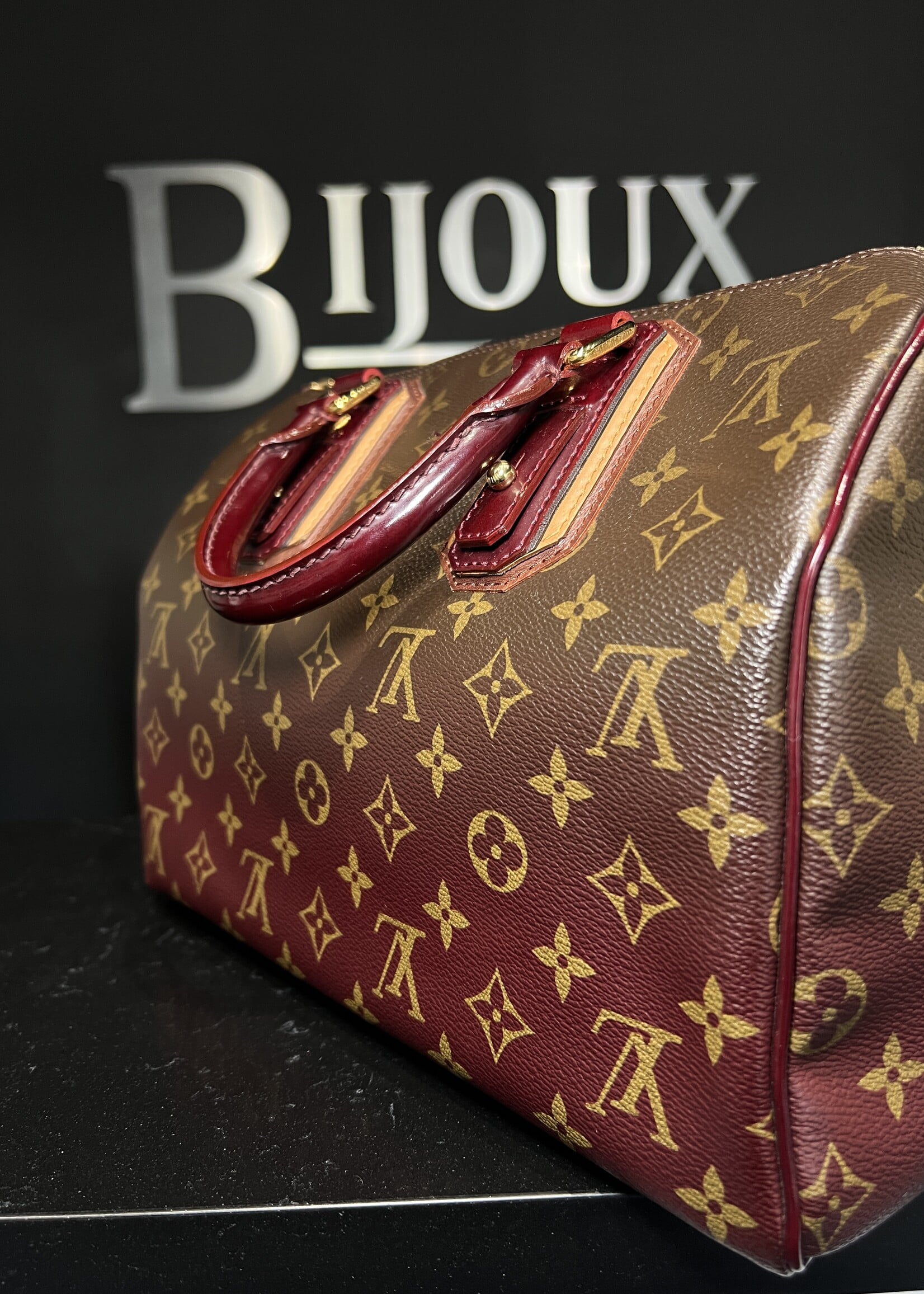 Louis Vuitton Louis Vuitton Monogram Mirage Speedy 30 Bordeaux