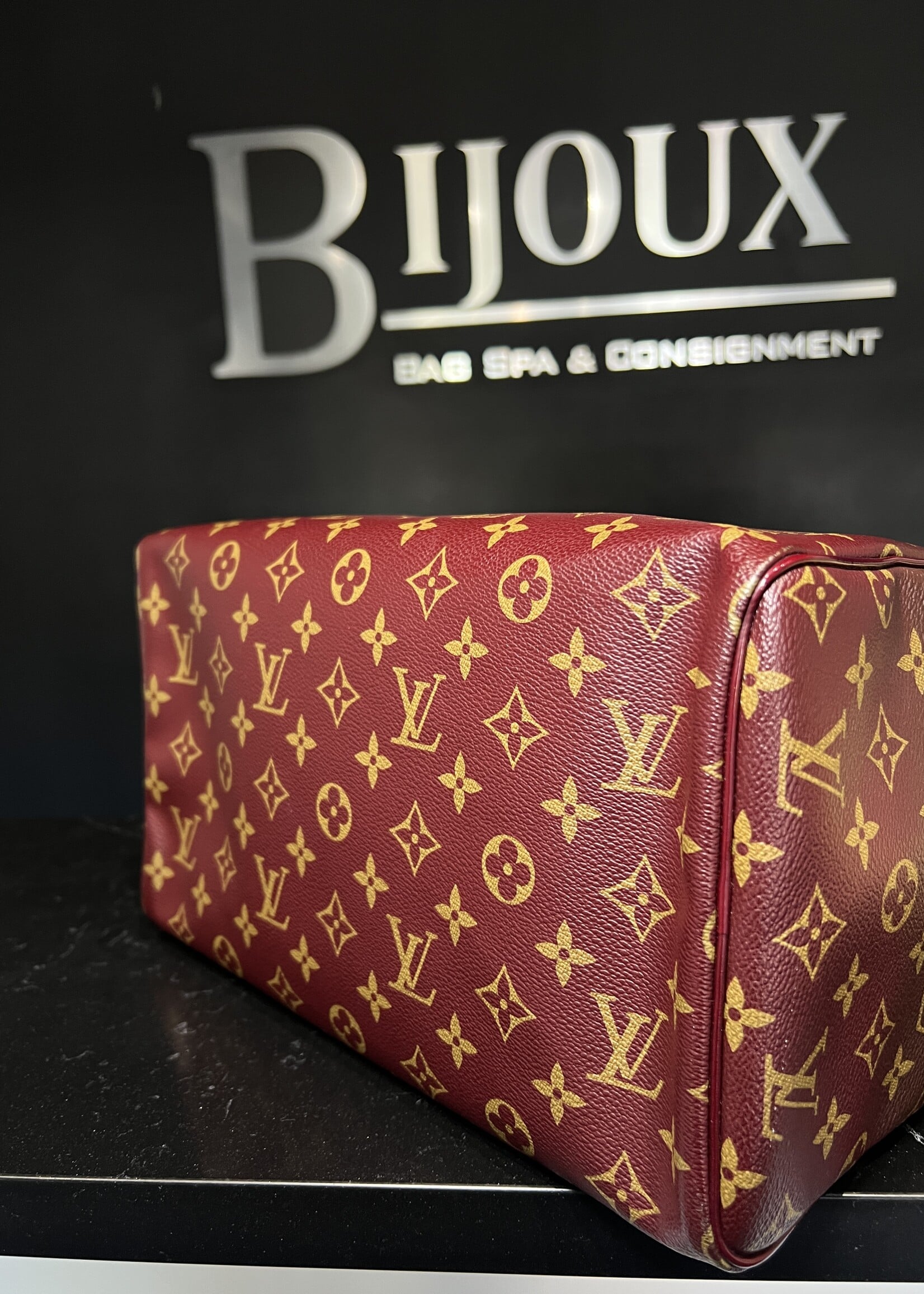 Louis Vuitton Louis Vuitton Monogram Mirage Speedy 30 Bordeaux