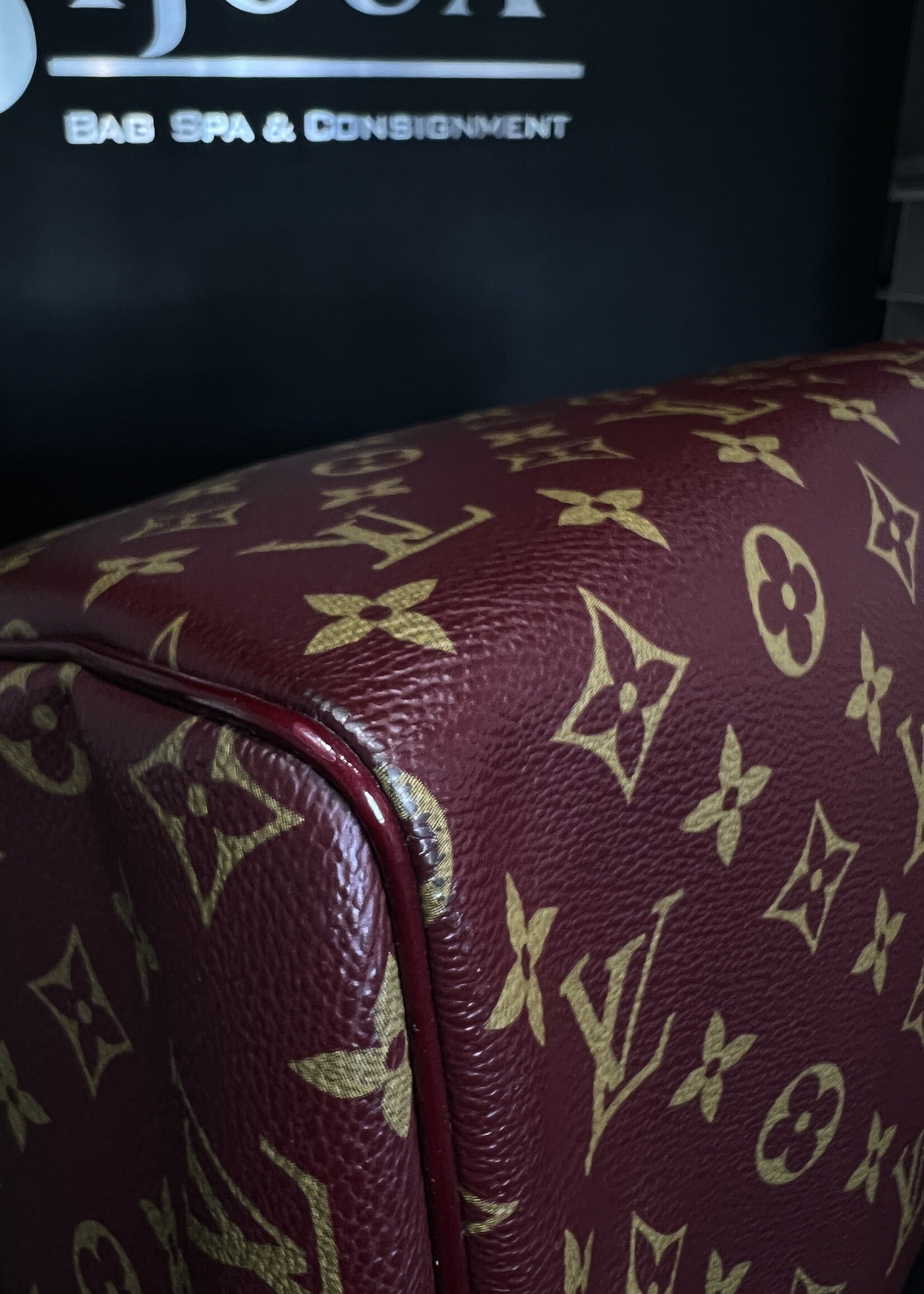 Louis Vuitton Louis Vuitton Monogram Mirage Speedy 30 Bordeaux