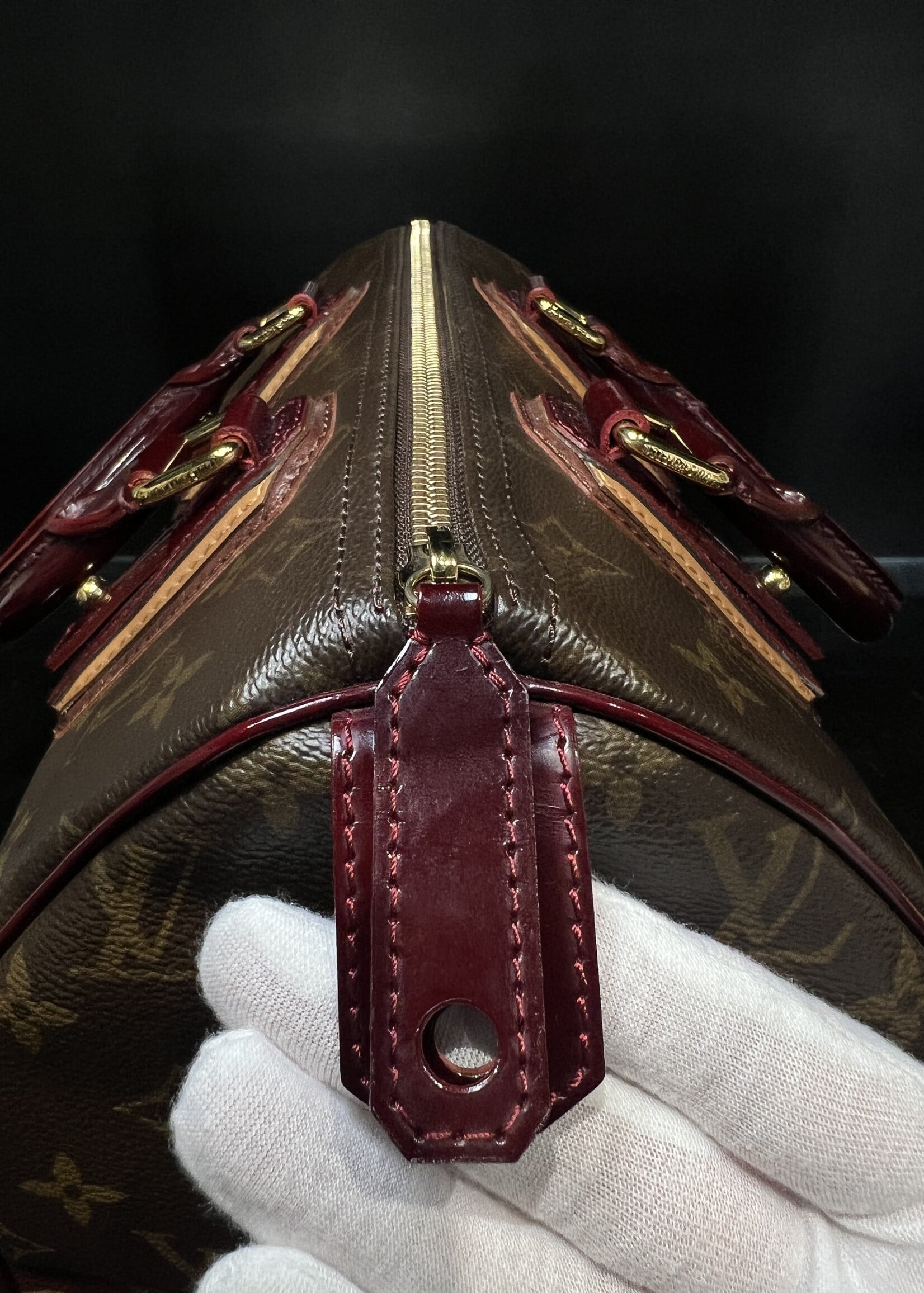 Louis Vuitton Louis Vuitton Monogram Mirage Speedy 30 Bordeaux