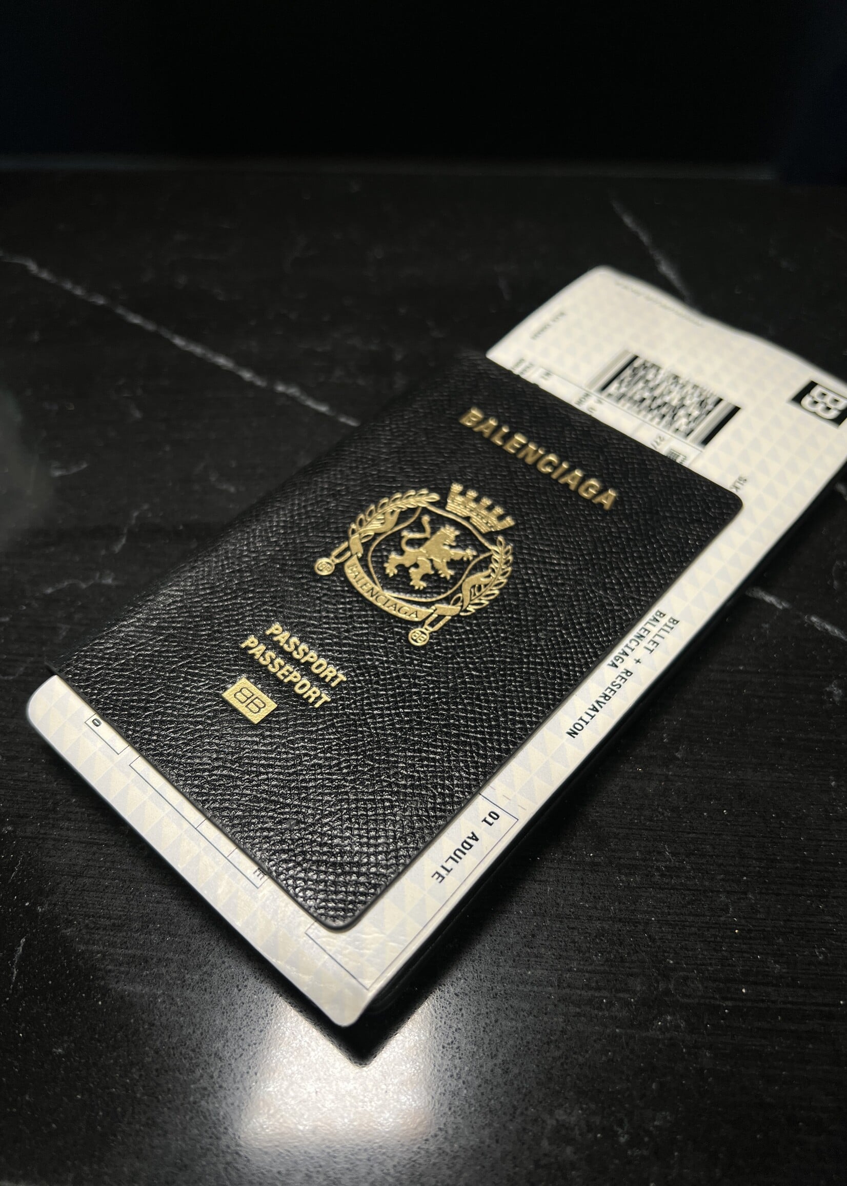 Balenciaga Balenciaga Logo Passport Holder