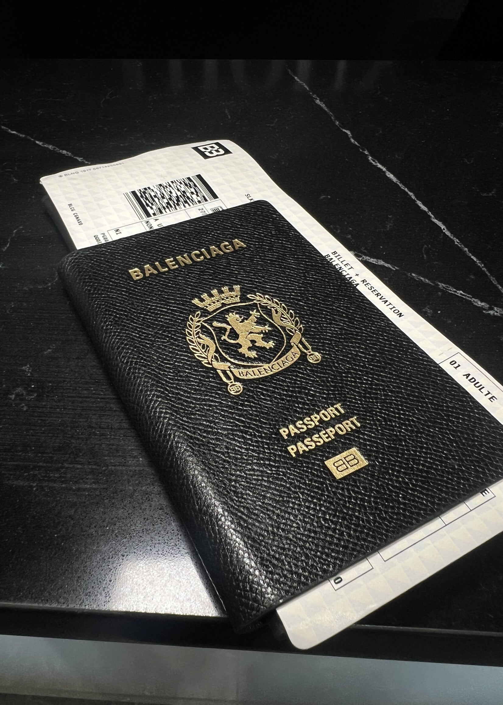Balenciaga Balenciaga Logo Passport Holder