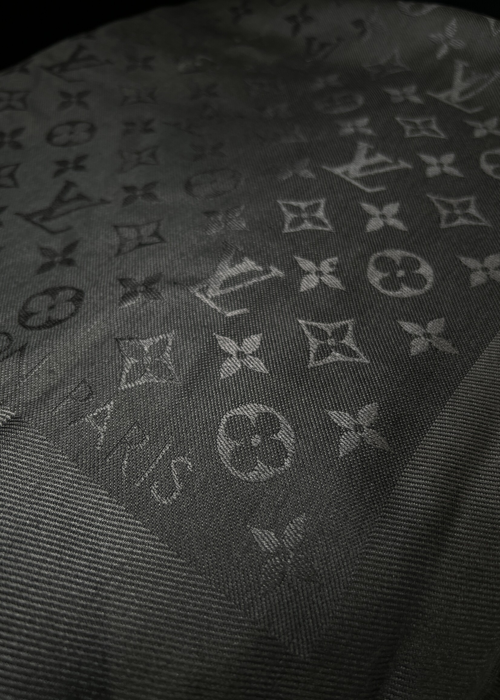 Louis Vuitton Louis Vuitton Black Monogram Shawl