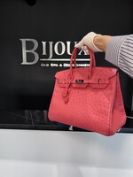 Hermes Hermes Ostrich Birkin 35 Bougainvillea